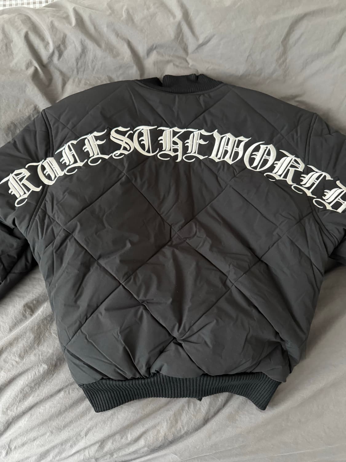 코르테이즈 올드 잉글리쉬 퀼티드 봄버 자켓 블랙 M 상품이미지1