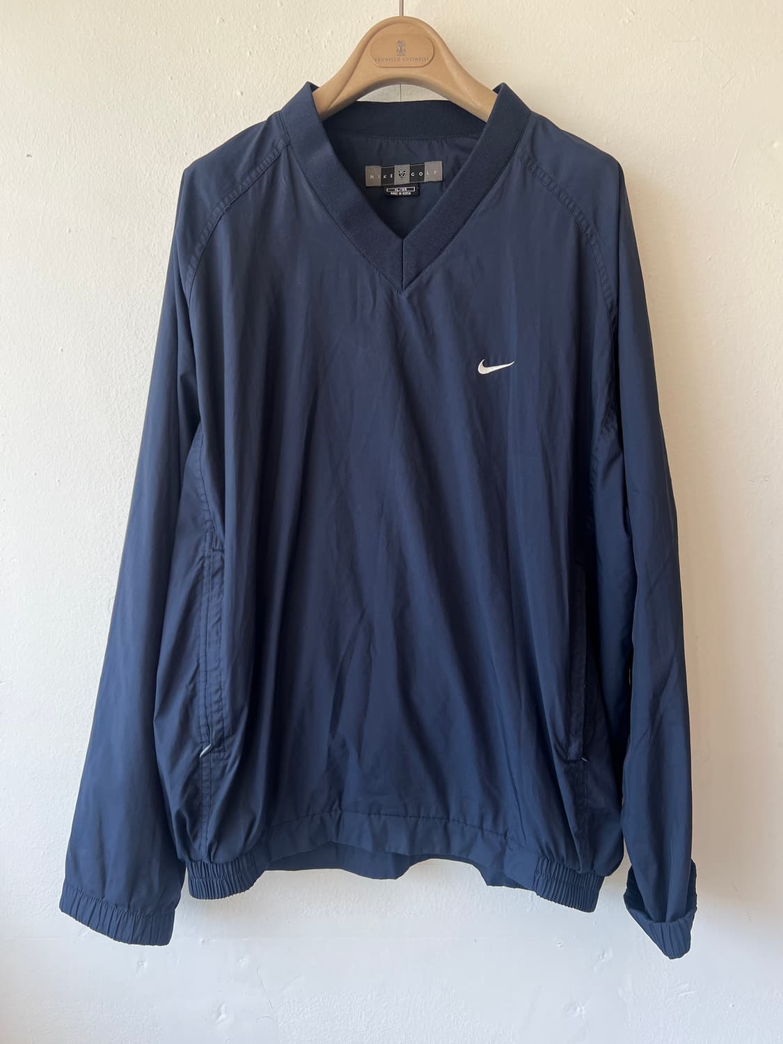 나이키골프 남성 네이비 매쉬바람막이티셔츠 브이넥티셔츠 상품이미지2