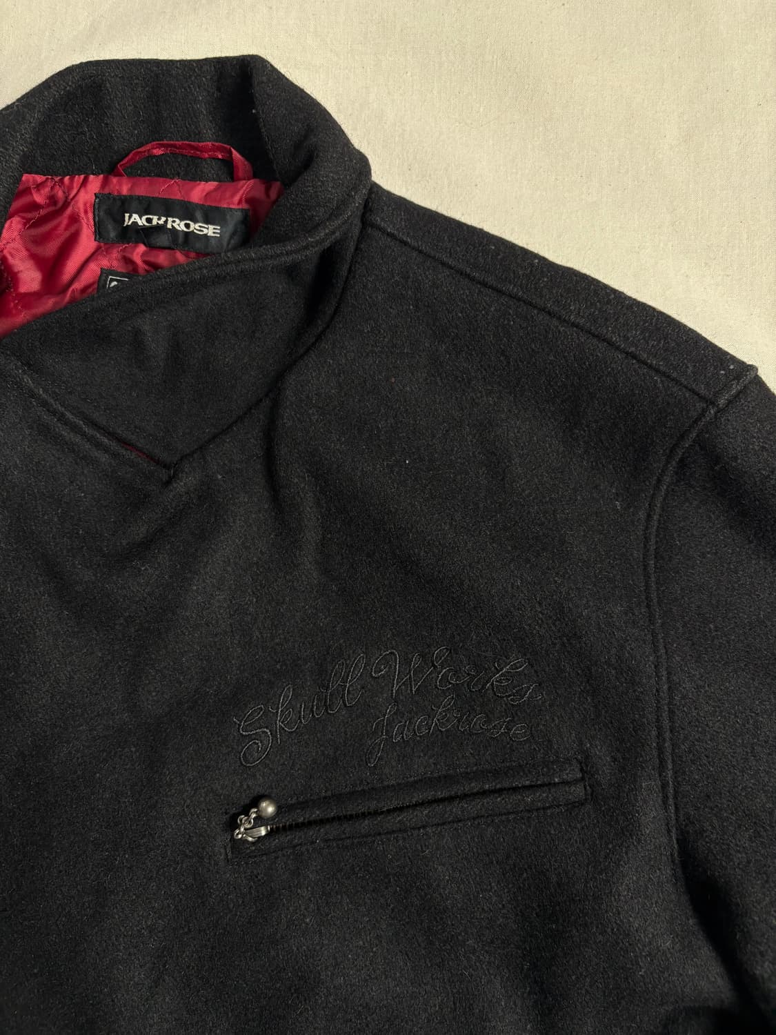 Jack Rose x Skull Works 울 더블 라이더 자켓 4 상품이미지4