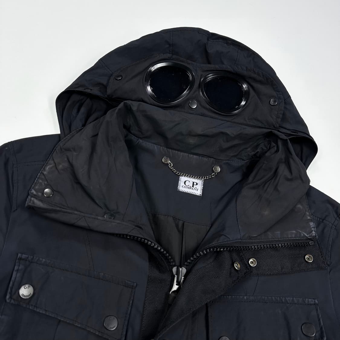 C.P.컴퍼니  올드 아카이브 고글 후디 자켓 블랙 L 상품이미지4