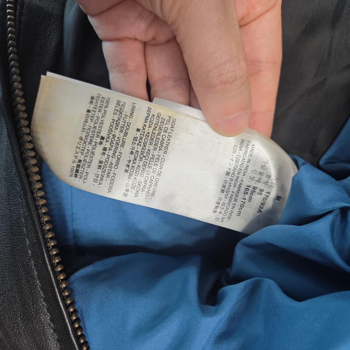 리바이스 고트스킨 레더자켓 M 상품이미지4