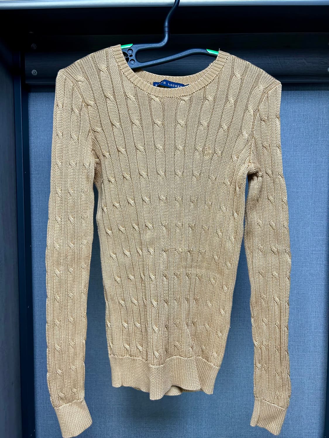 랄프로렌 베이지 꽈배기 니트 M 상품이미지1