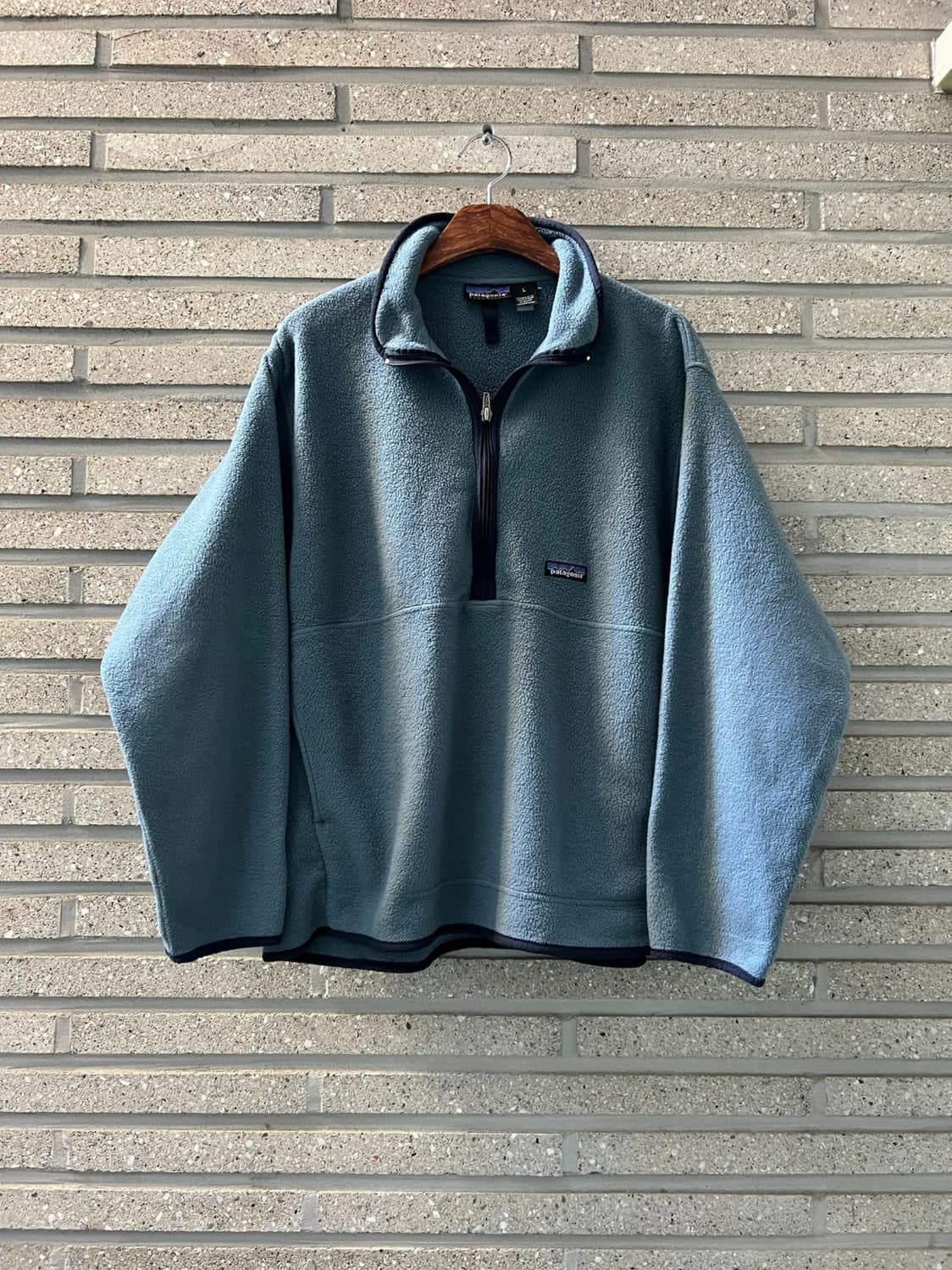[L]90's 파타고니아 신칠라 파스텔블루 하프집업 플리스 상품이미지1