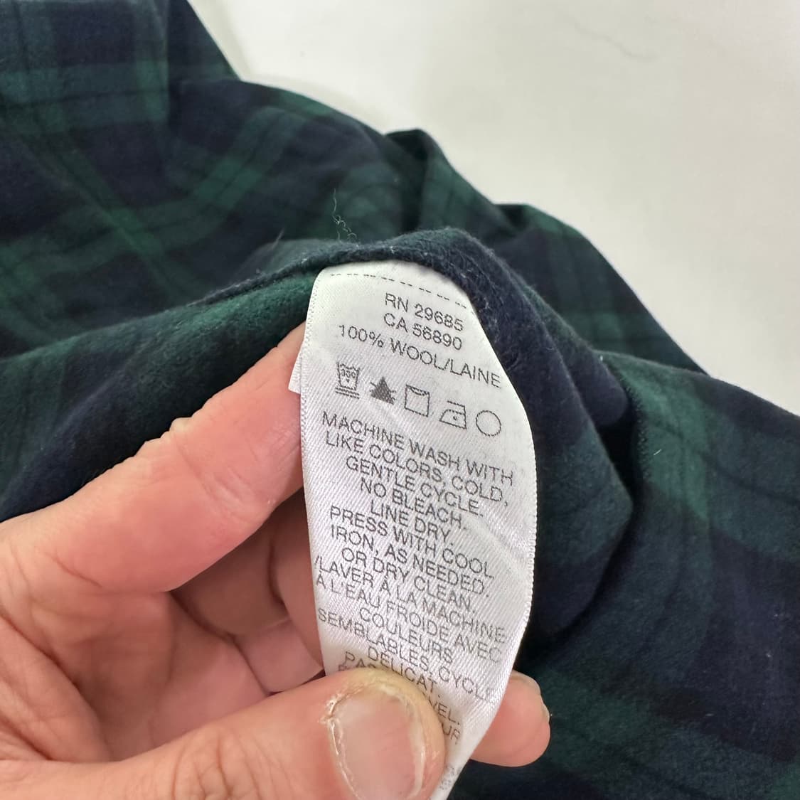 S-M 95 펜들턴 카라넥 노바체크 로브가운 상품이미지6