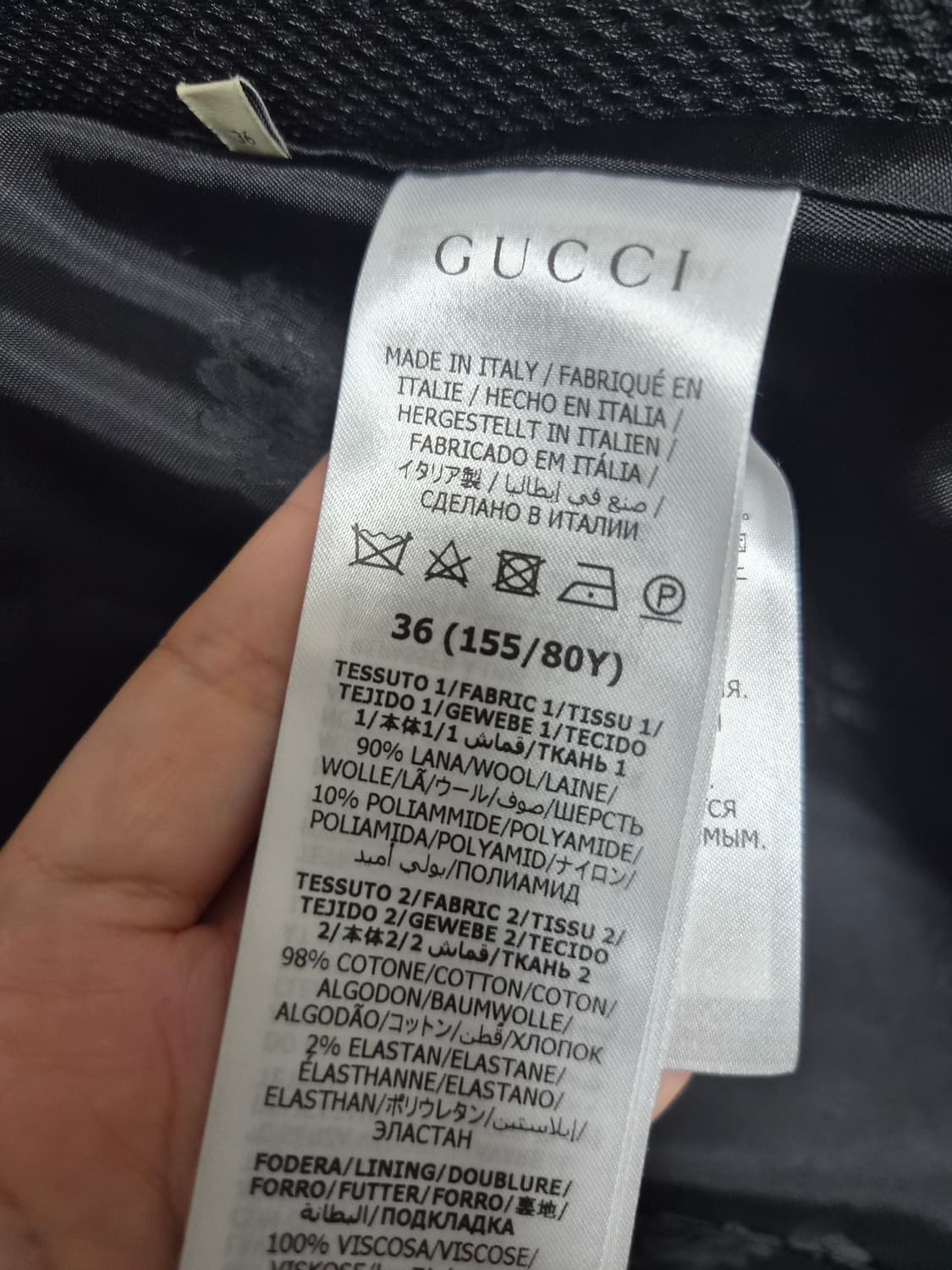 구찌 울 해링본 코트 상품이미지5