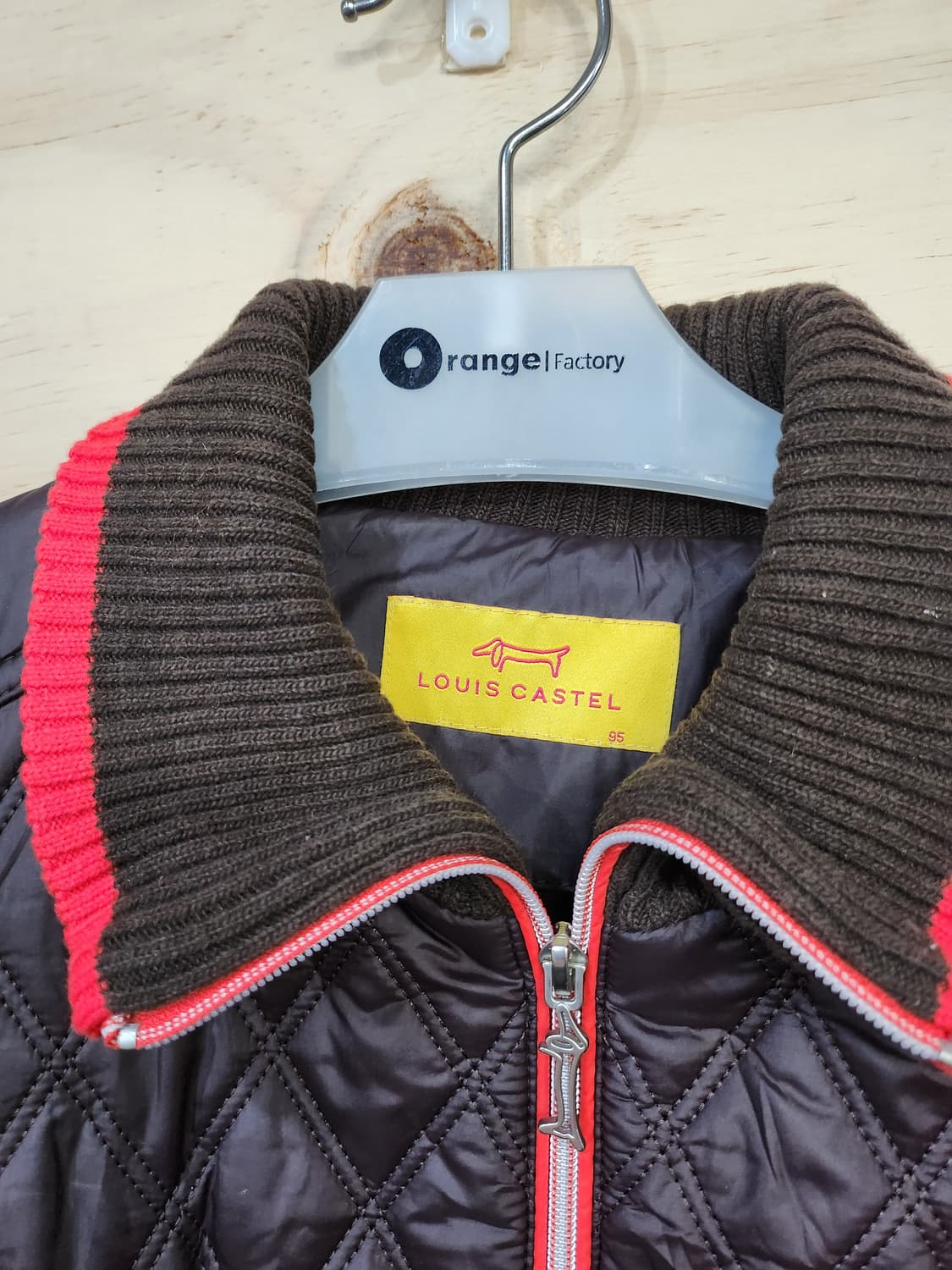 551) 루이까스텔 방풍 니트 배색 자켓 상품이미지3