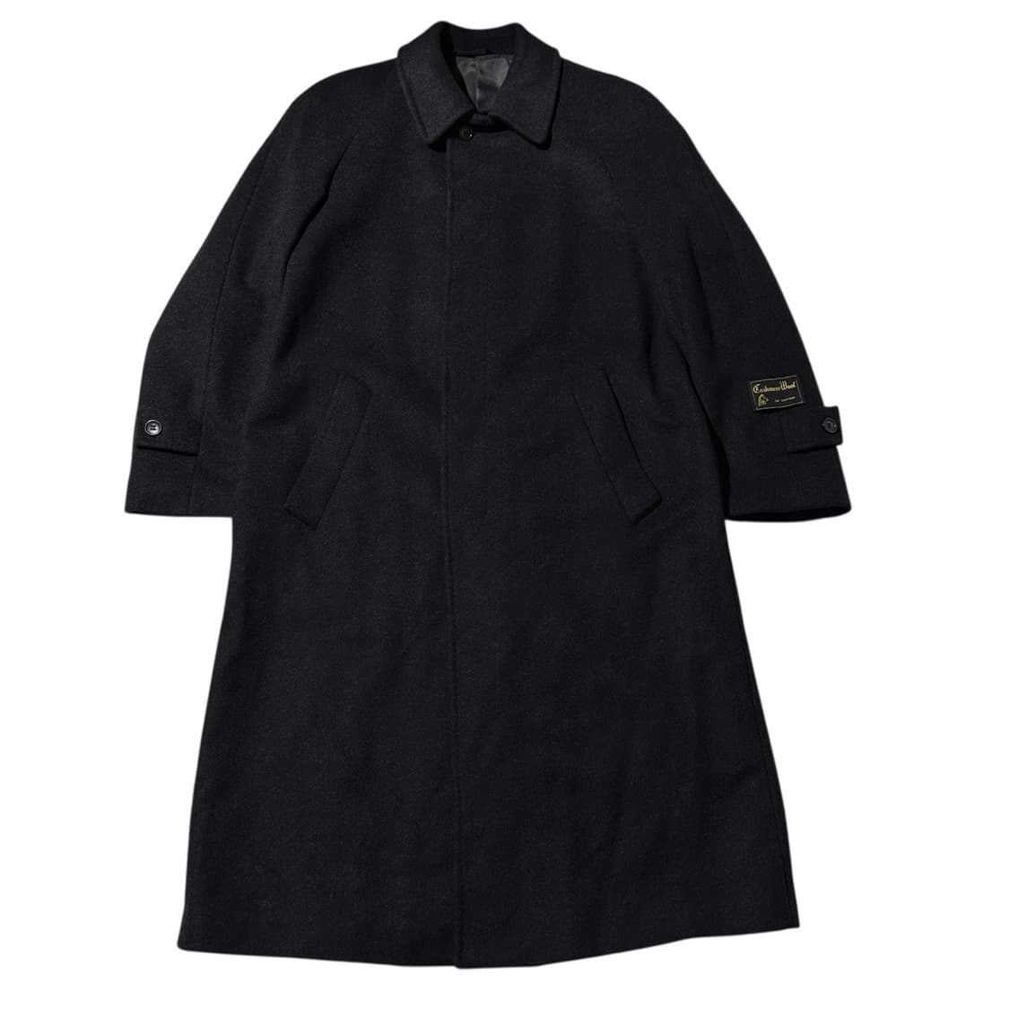 알렉산더 맥퀸 울 캐시미어 싱글 발마칸 롱코트 상품이미지1