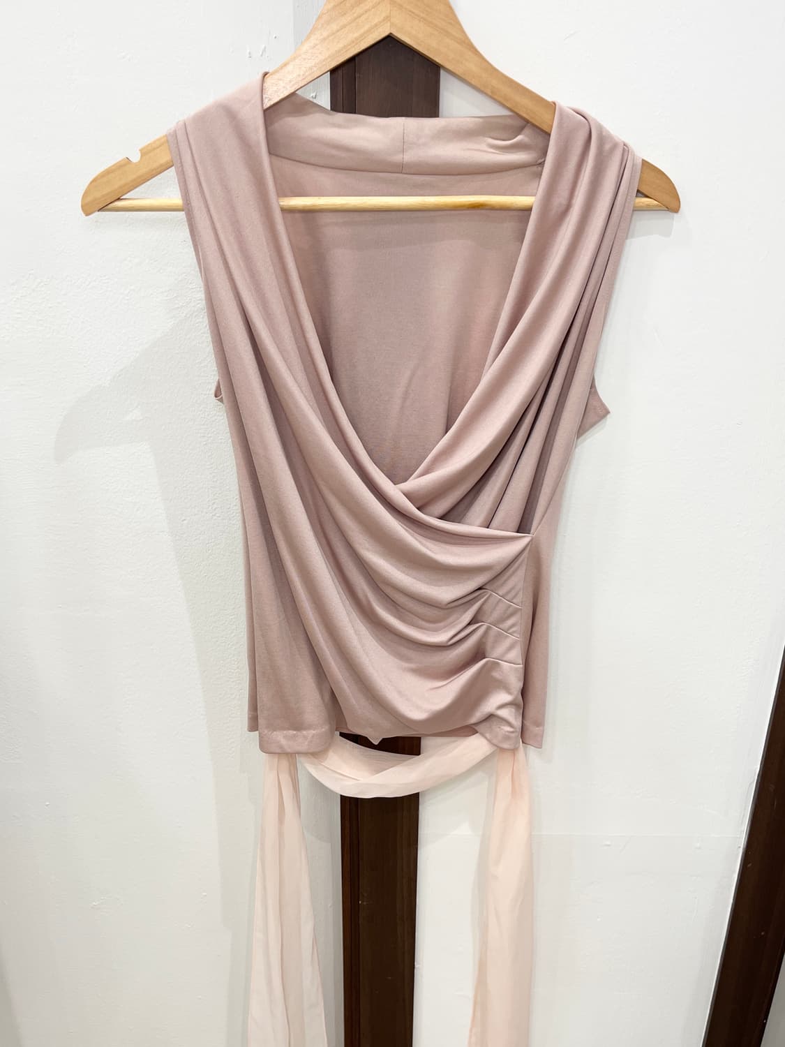 Muted pink drape sleeveless 상품이미지7