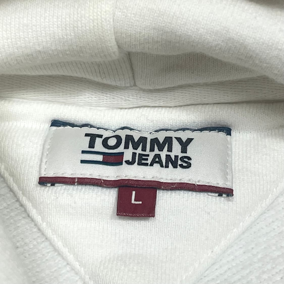 타미진스 스펠로고 화이트 후드티셔츠 남성L  상품이미지5