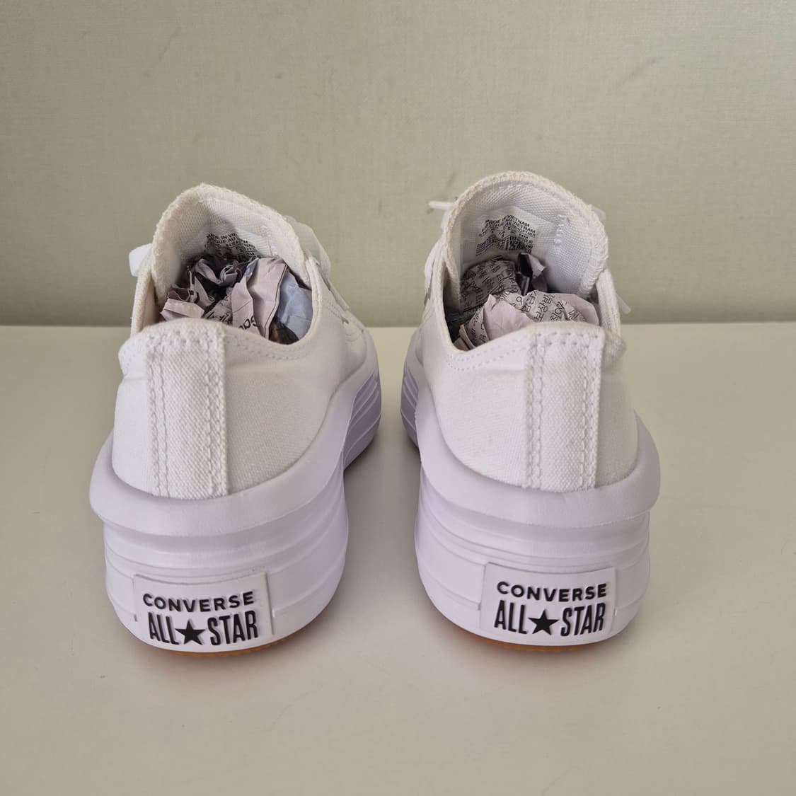 컨버스 올스타 플랫폼 흰색 운동화 220 상품이미지3