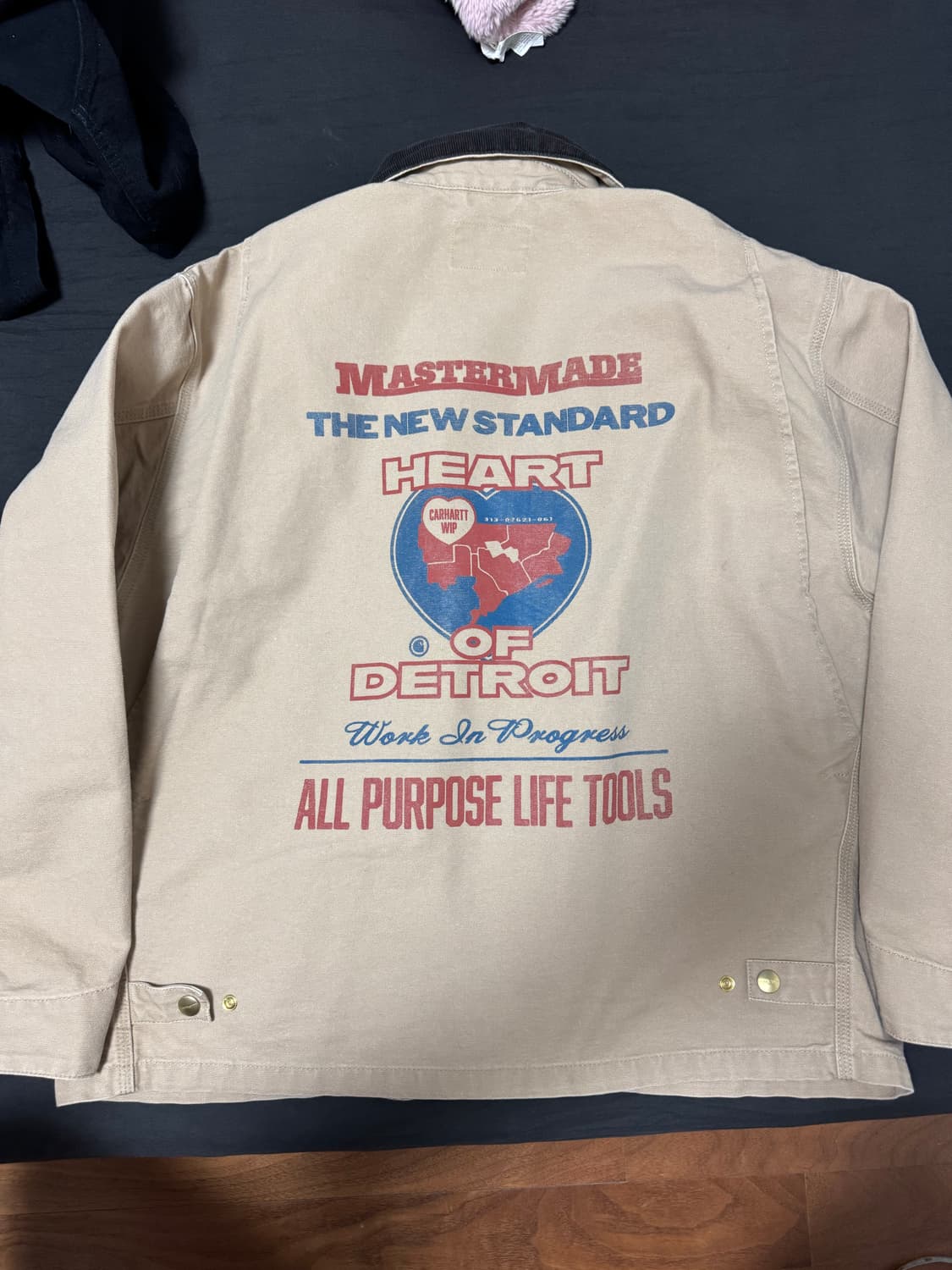 정품4회착용 칼하트 WIP 아칸 아르칸 그래픽자켓 브라운 L 상품이미지1