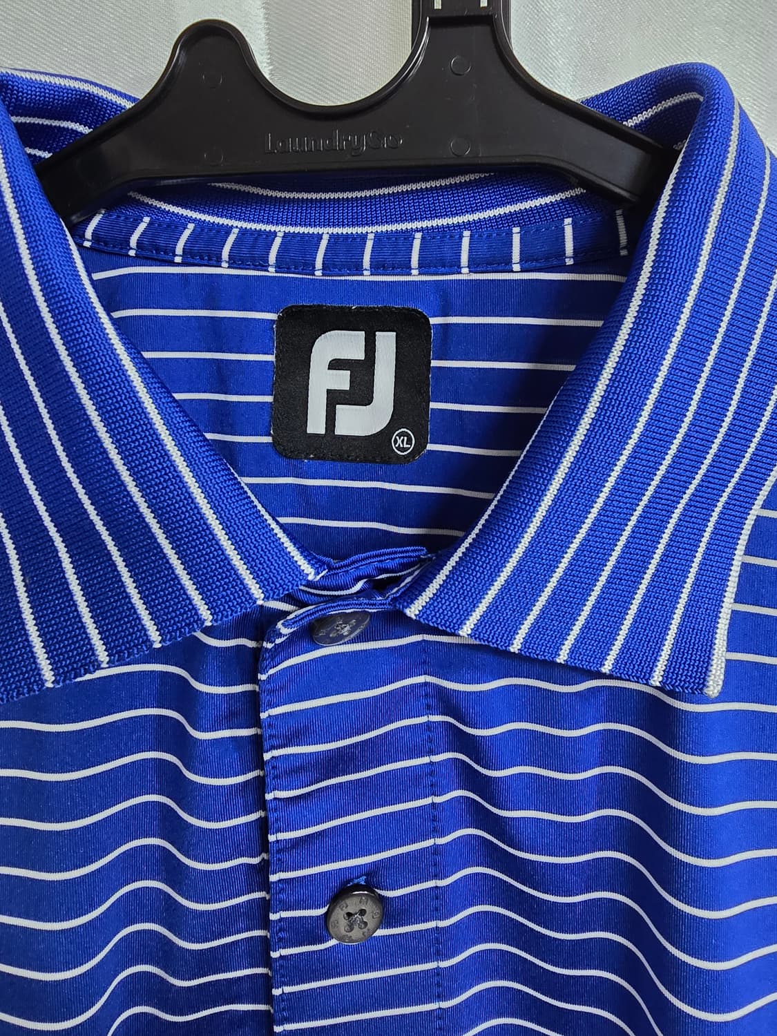 FJ 풋조이 블루 스트라이프 골프 반팔티 (1509) 상품이미지3