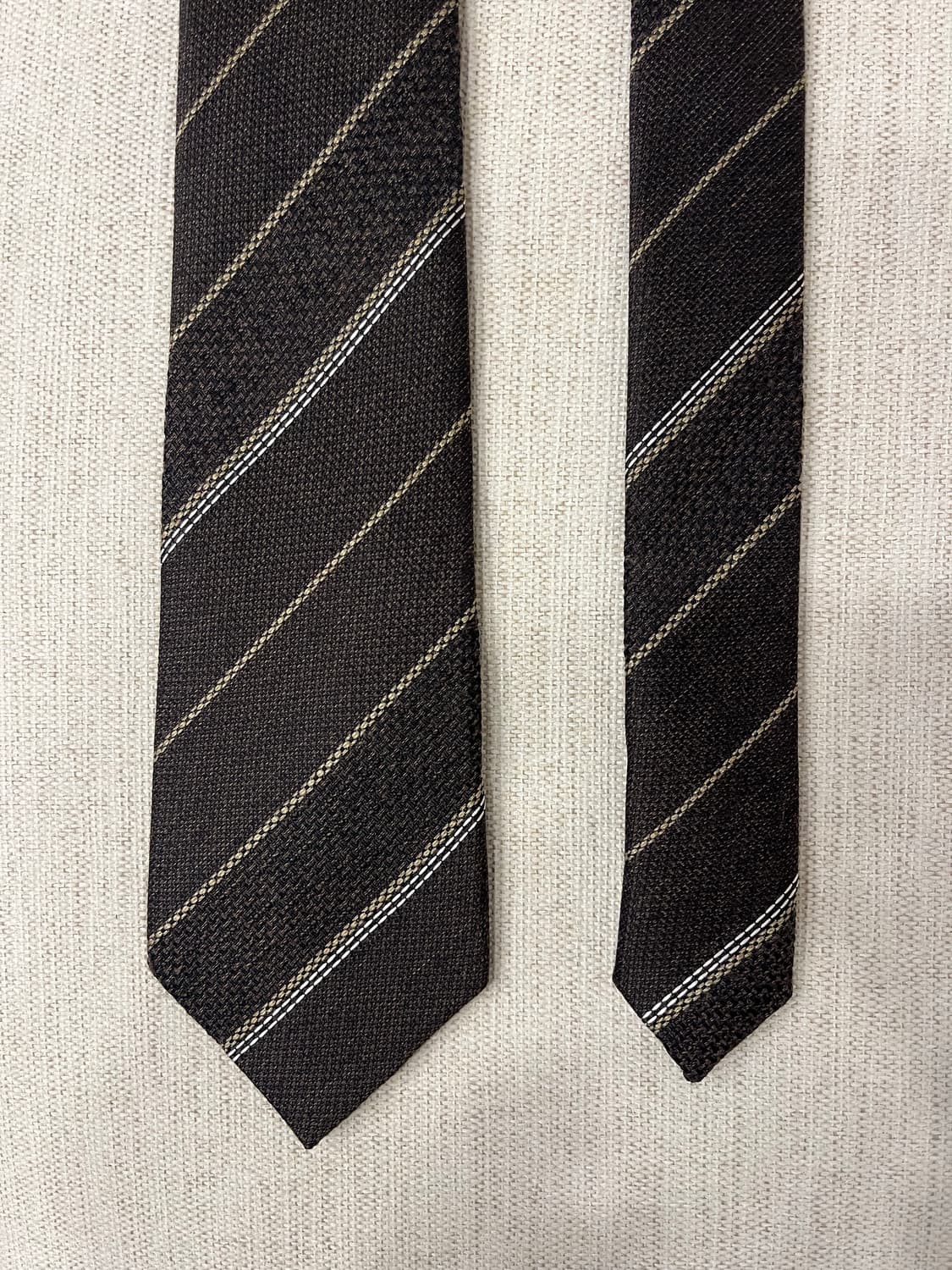 파렌하이트 브라운 스트라이프 넥타이 상품이미지3