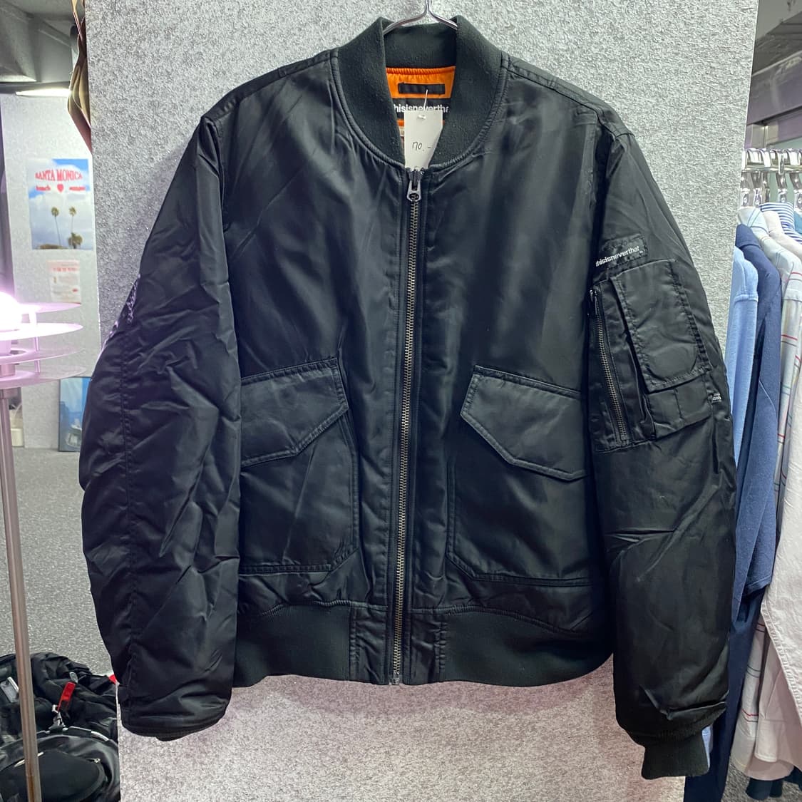 디스이즈네버댓 MA-1 블랙 항공점퍼 B4073 상품이미지2