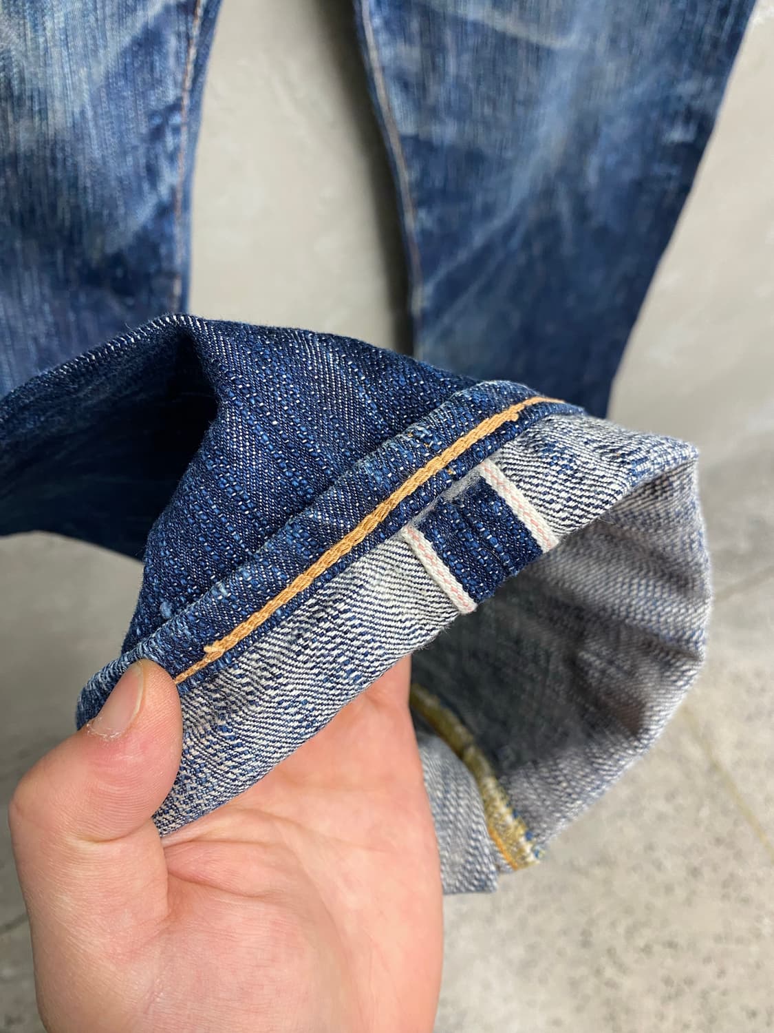 [31] EightG 505X 셀비지 와이드 데님팬츠 상품이미지2