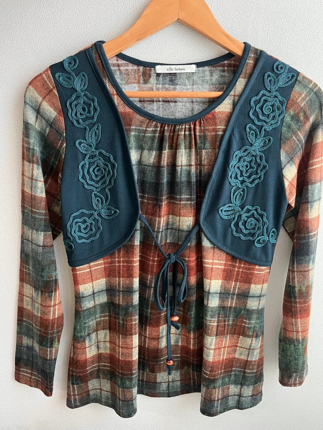 빈티지 체크 롱슬리브 상품이미지1