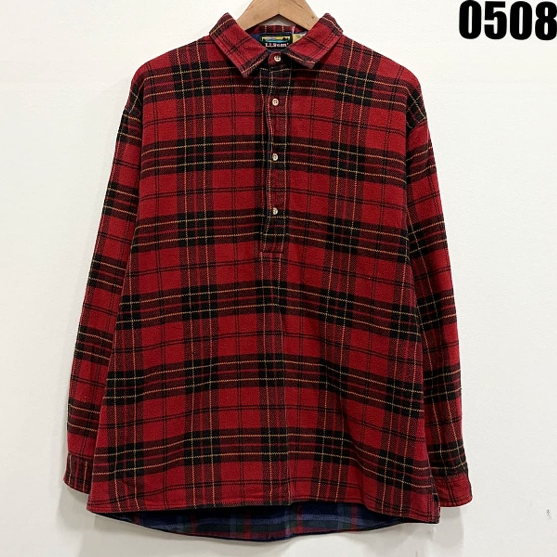 L.L.Bean 체크패턴 플란넬 셔츠 XXL 0508 상품이미지1