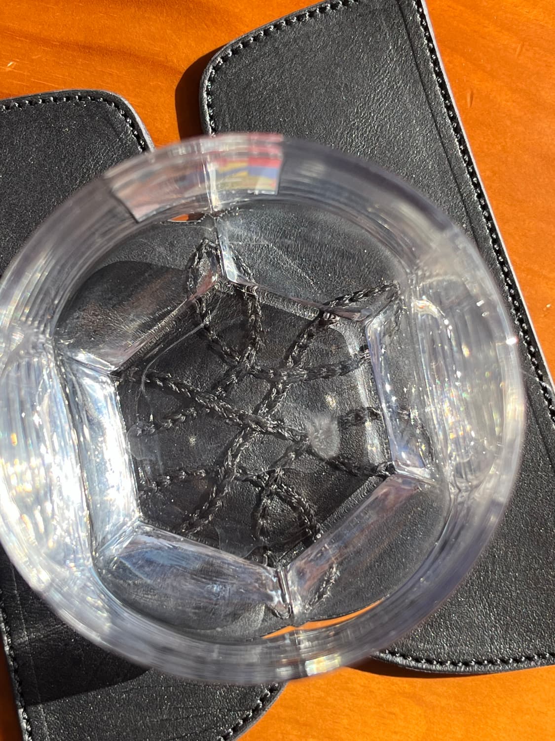 Hand-Embroidered Leather Cup Coaster 상품이미지4