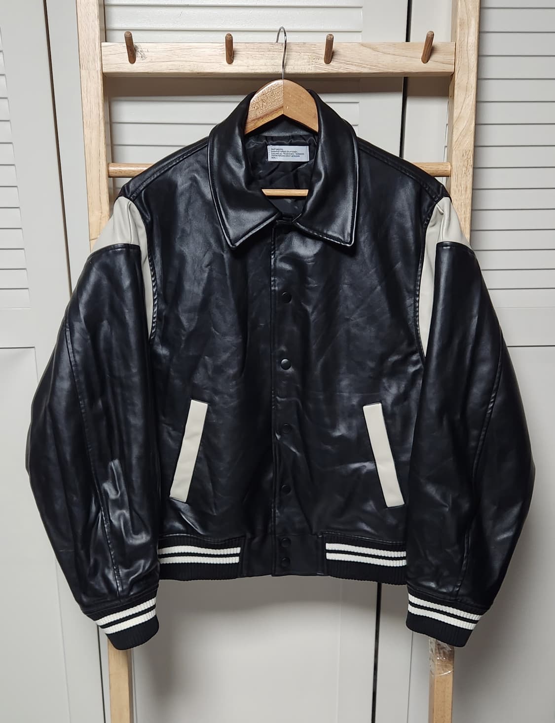 바르티멘토 레더 바시티 자켓 상품이미지1