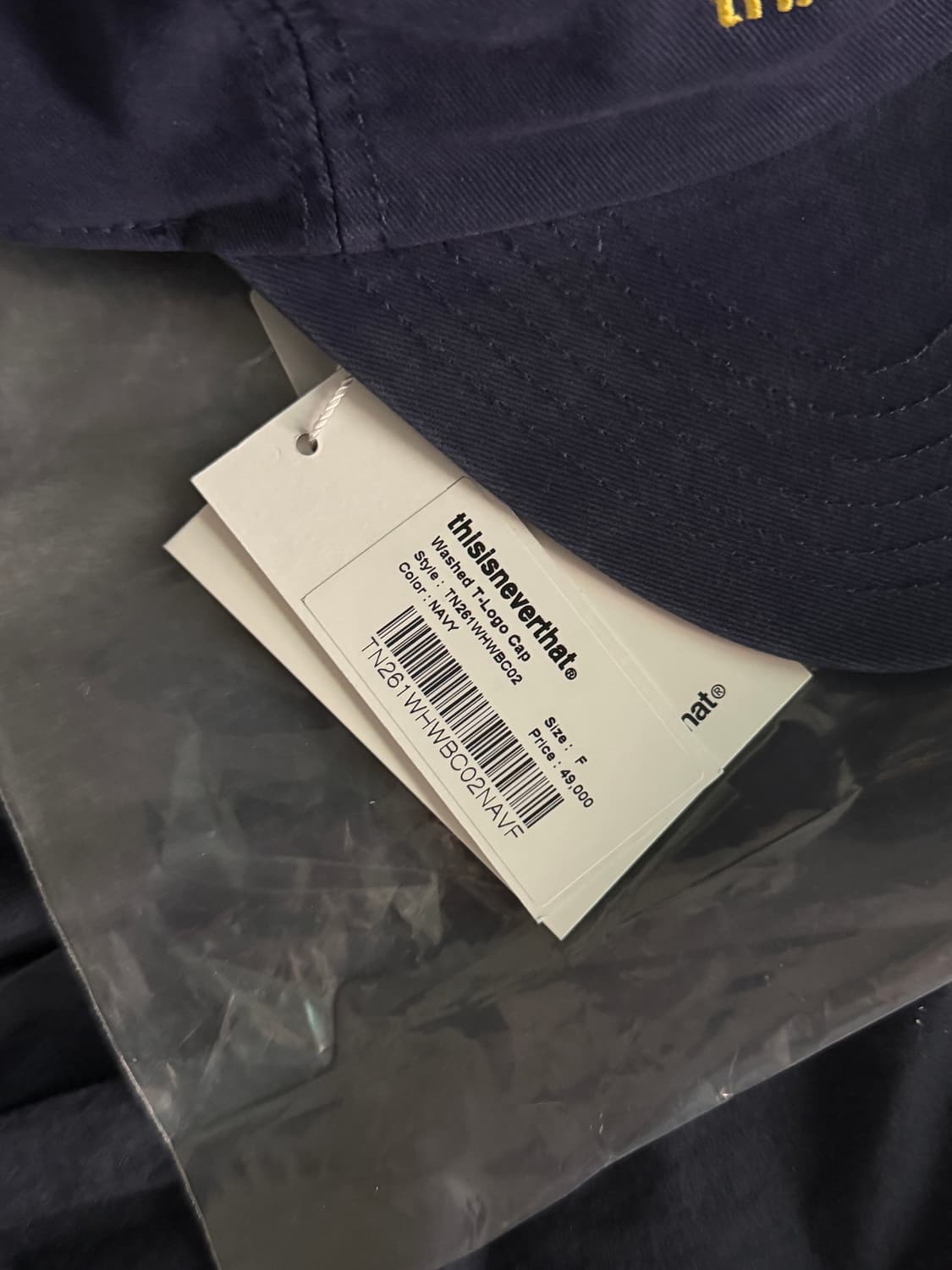 (새상품) 디스이즈네버댓 - Washed T-Logo Cap  상품이미지2