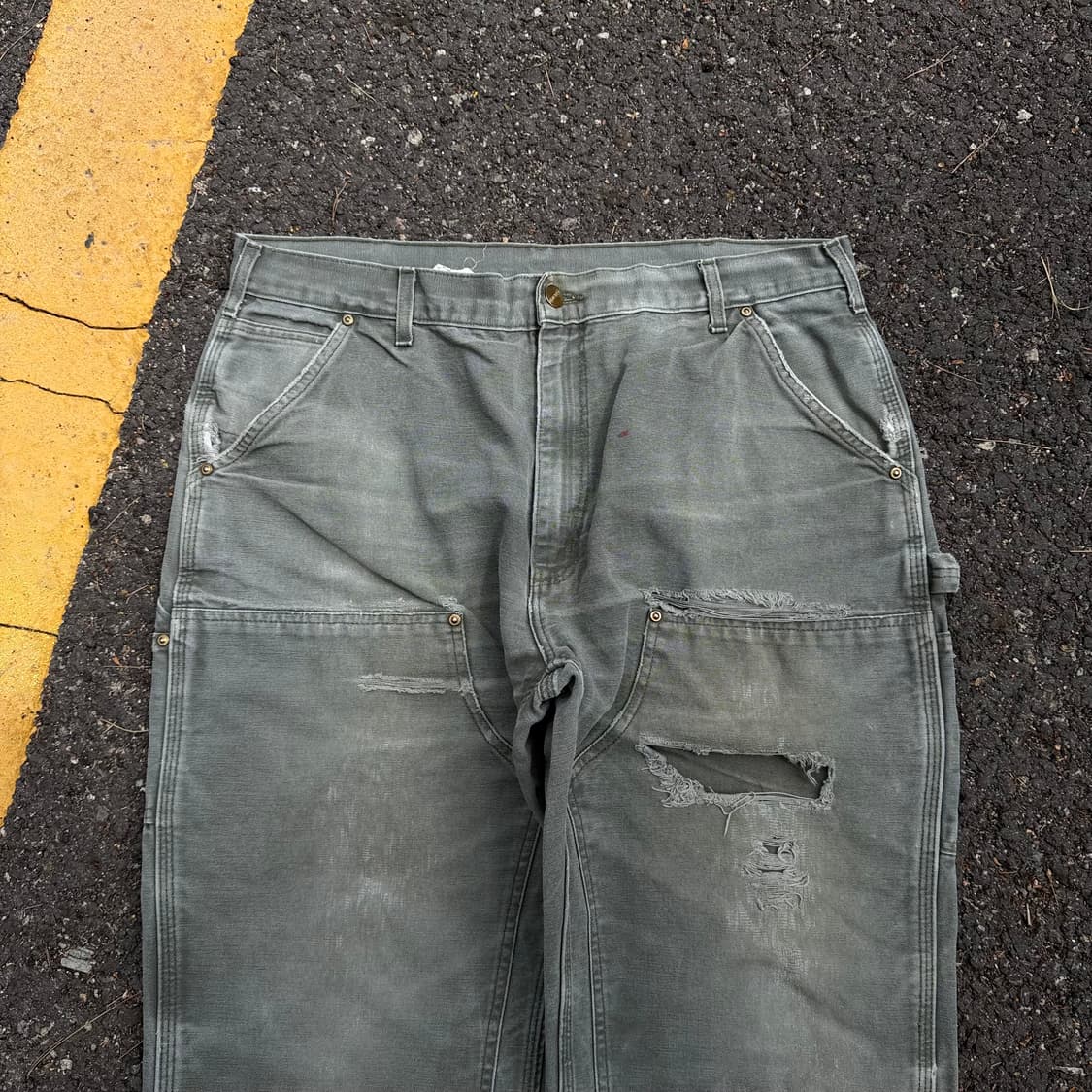 OG 칼하트 B01 MOS 더블니 카펜터 팬츠 상품이미지2