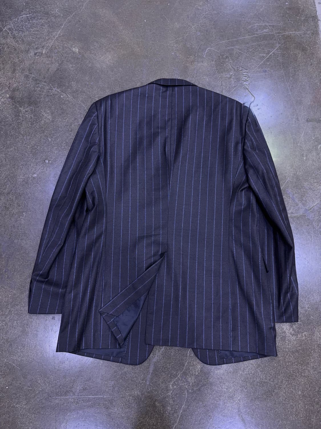 타임옴므 스트라이프 수트셋업 캐시미어 블렌드 블레이저 팬츠 54 상품이미지3