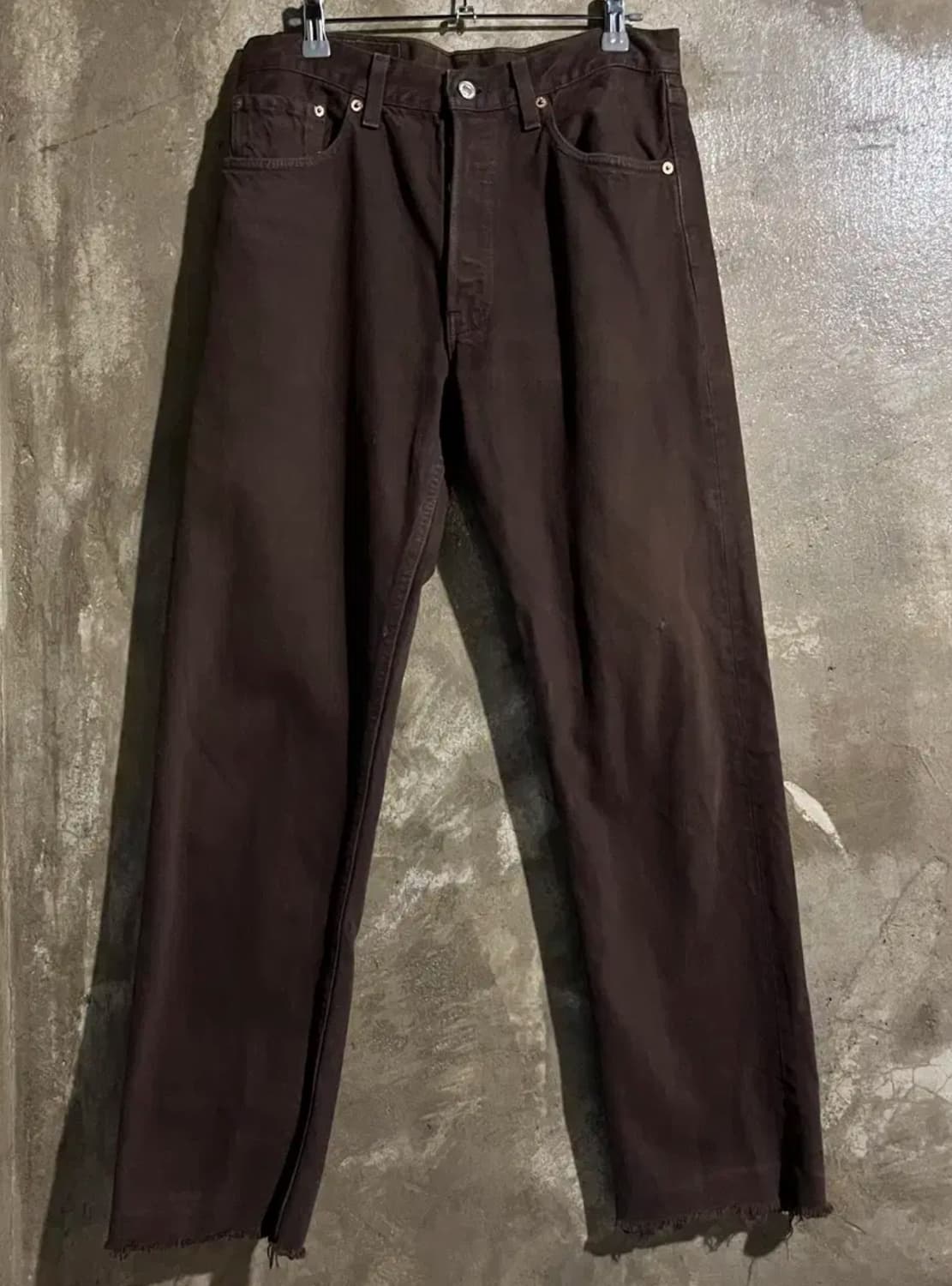 90s 리바이스 501 브라운 데님팬츠 상품이미지1