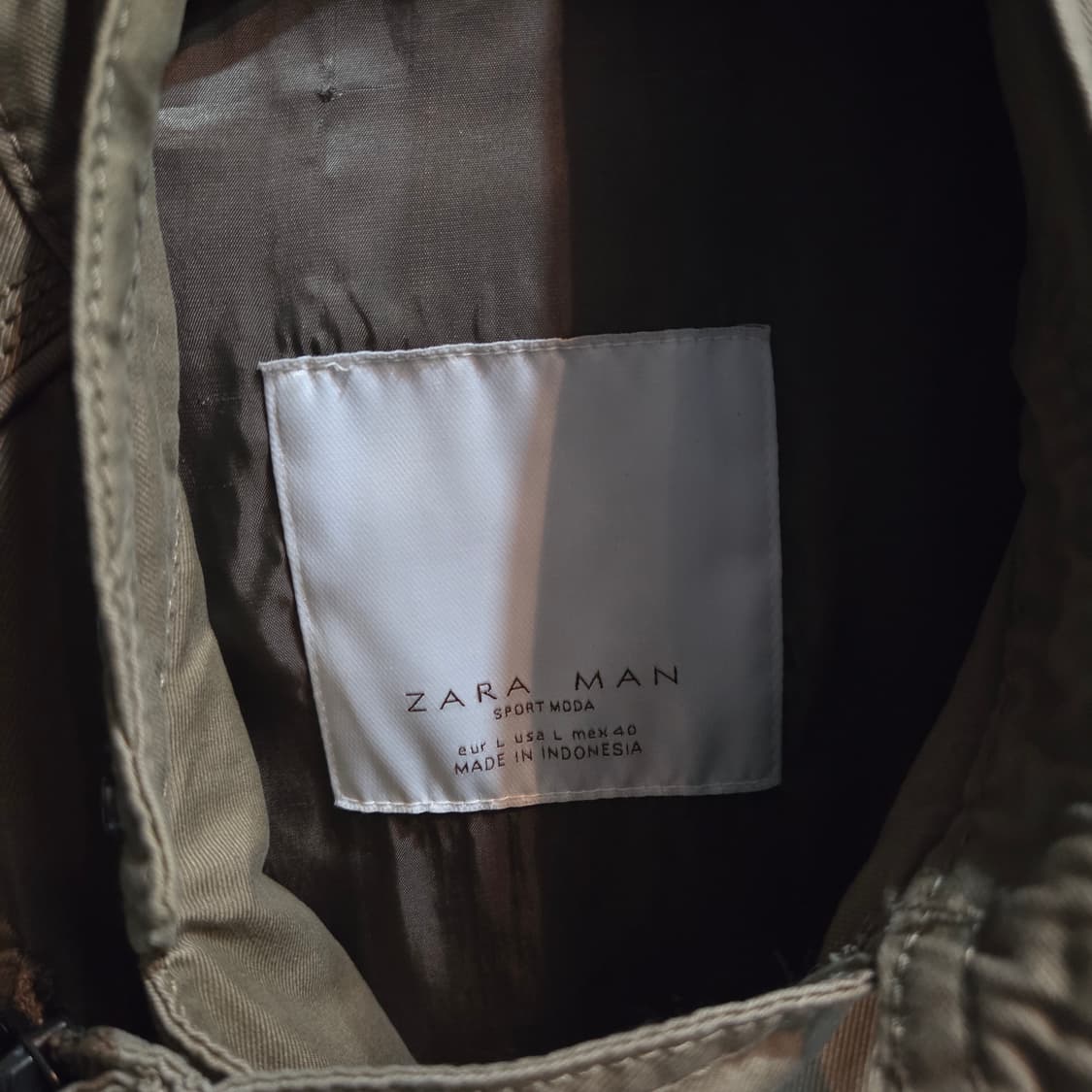 자라 맨 코튼 라이더 자켓 상품이미지6