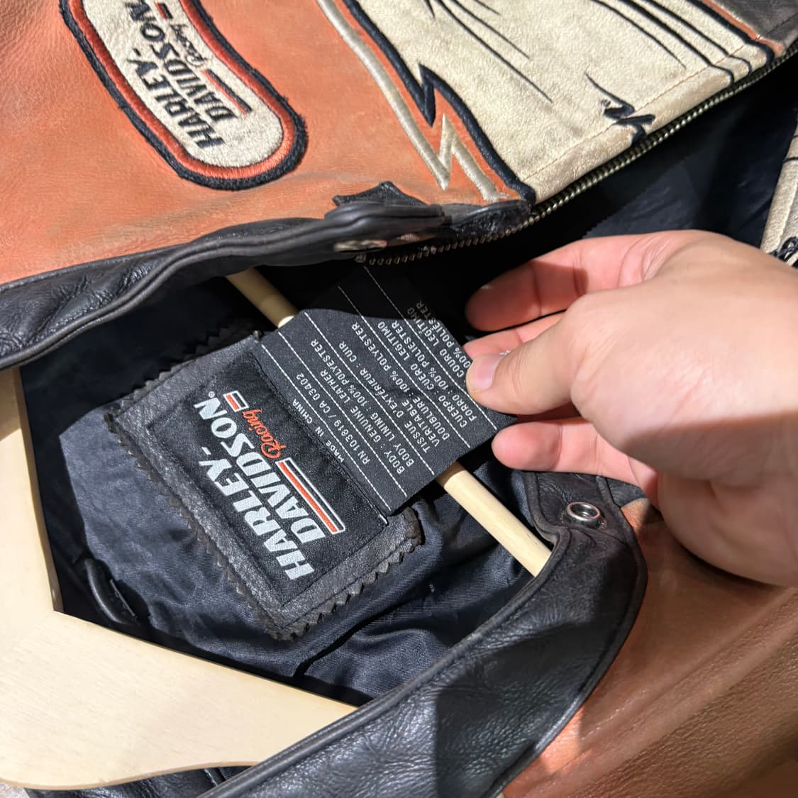 할리데이비슨 빈티지 소가죽 레더자켓 상품이미지10