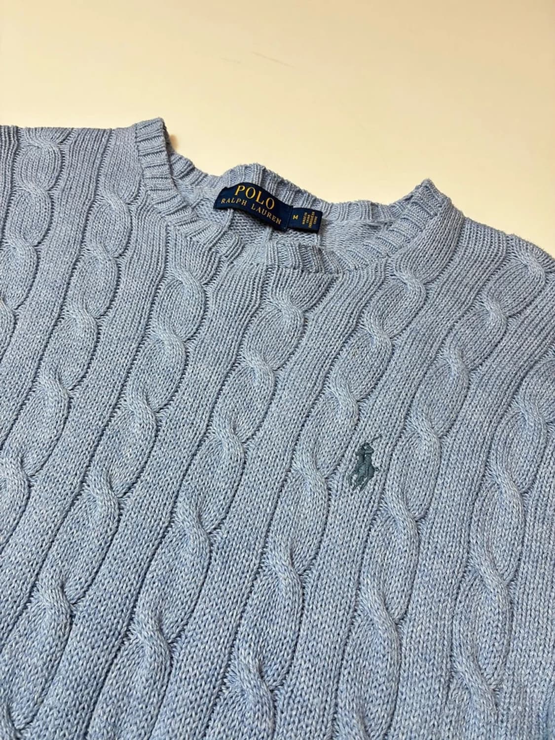 폴로 랄프로렌 10's 스카이블루 꽈배기 니트 PN8368 상품이미지3