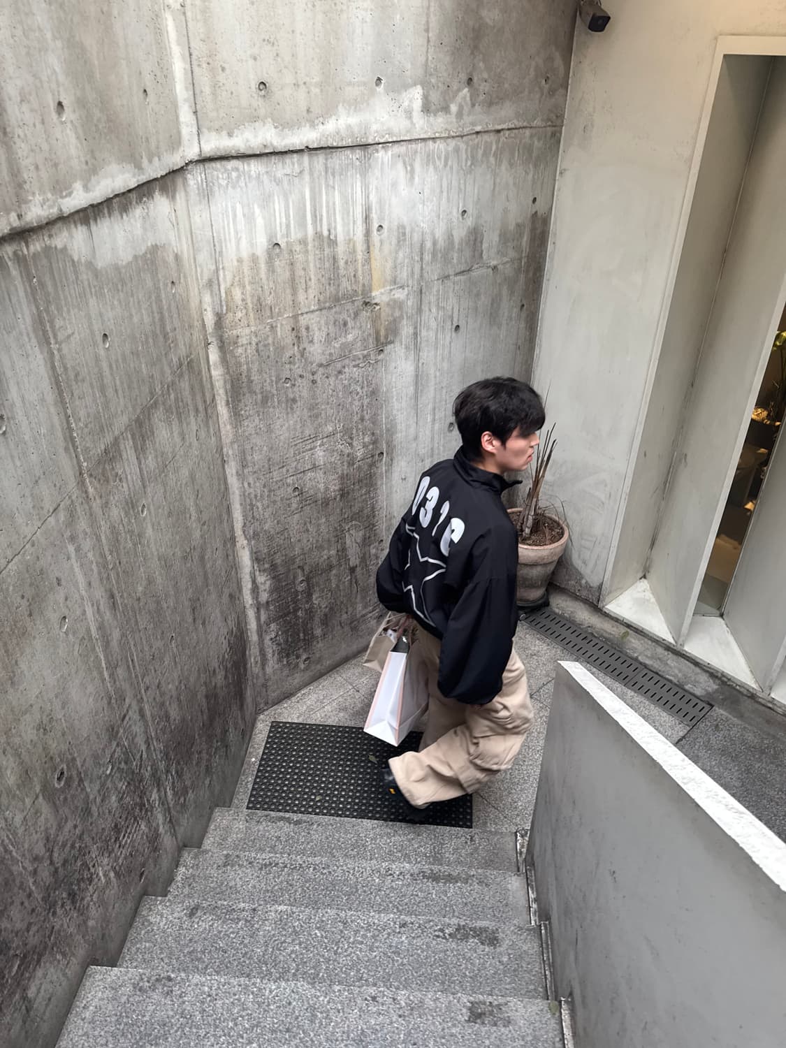 032C 바나나 슬리브 트랙자켓 블랙 M사이즈 상품이미지4