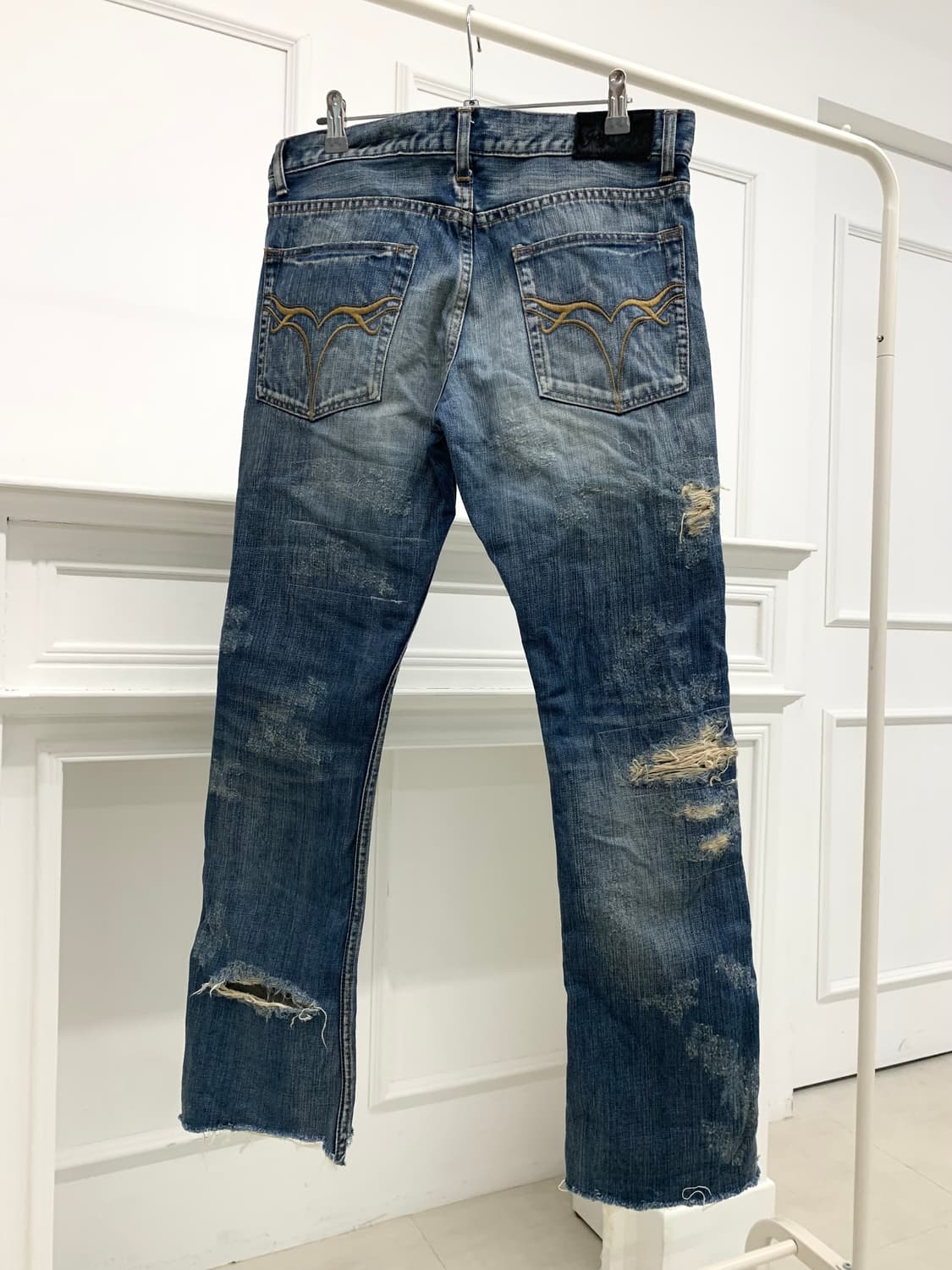 Jack Rose distressed cut denim pants   상품이미지6