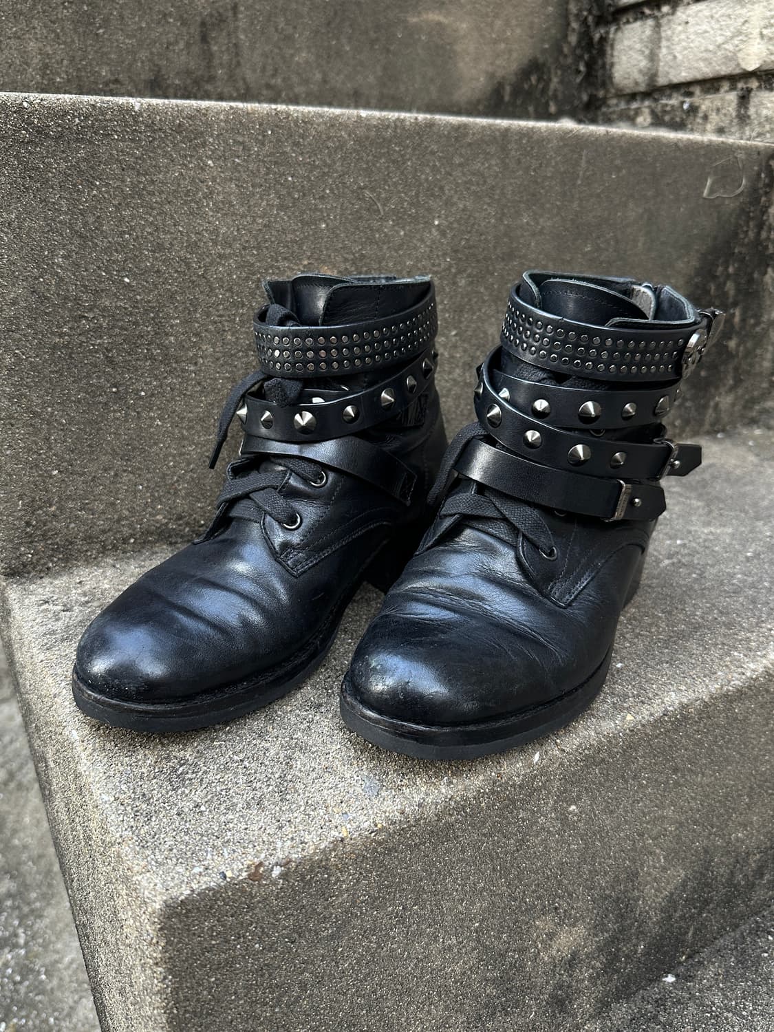 Metro City Punk stud bondage boots 상품이미지4