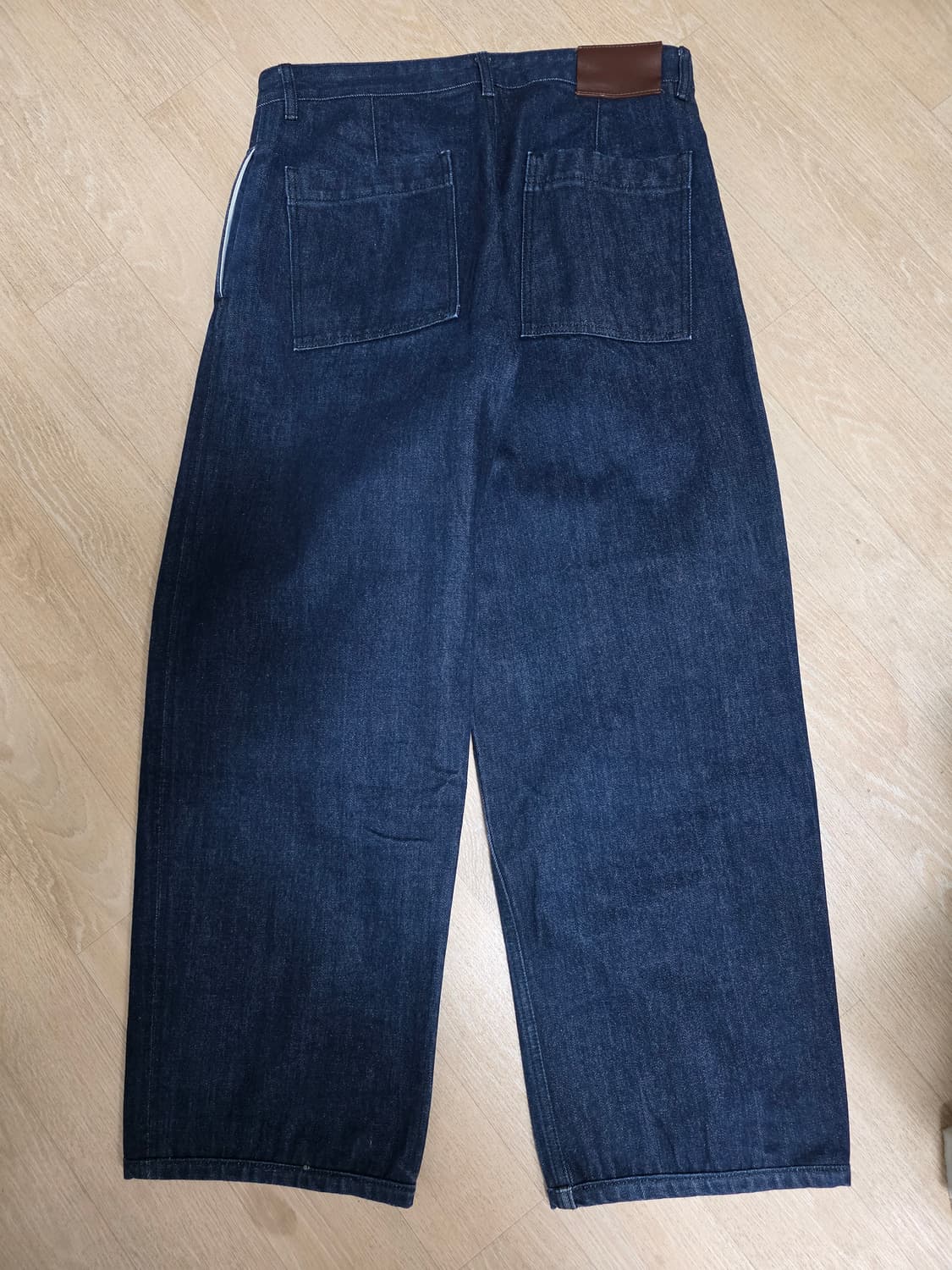 벨리에 와이드핏 원턱 데님 팬츠 M 상품이미지6