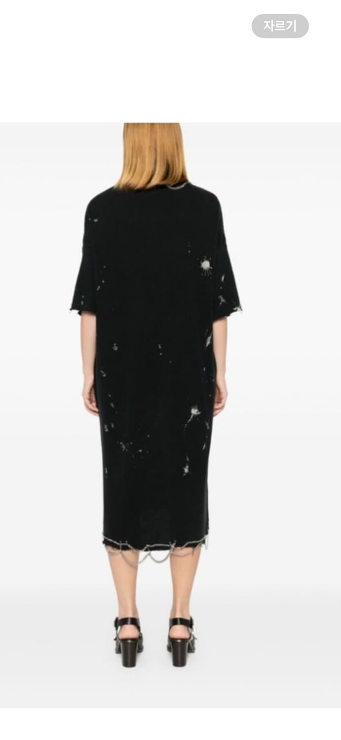 r13 블랙 원피스 xs 상품이미지4