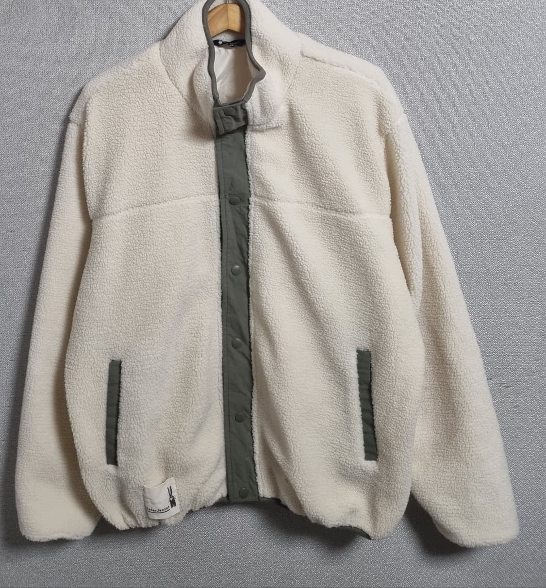 XXL (110) 피터젠슨 아이보리 플리스 자켓  상품이미지1
