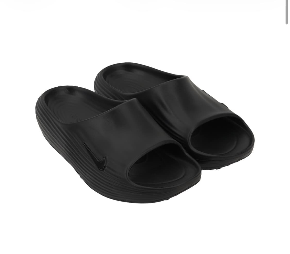 나이키 리액트X 리주버네이트 슬라이드 블랙 상품이미지1