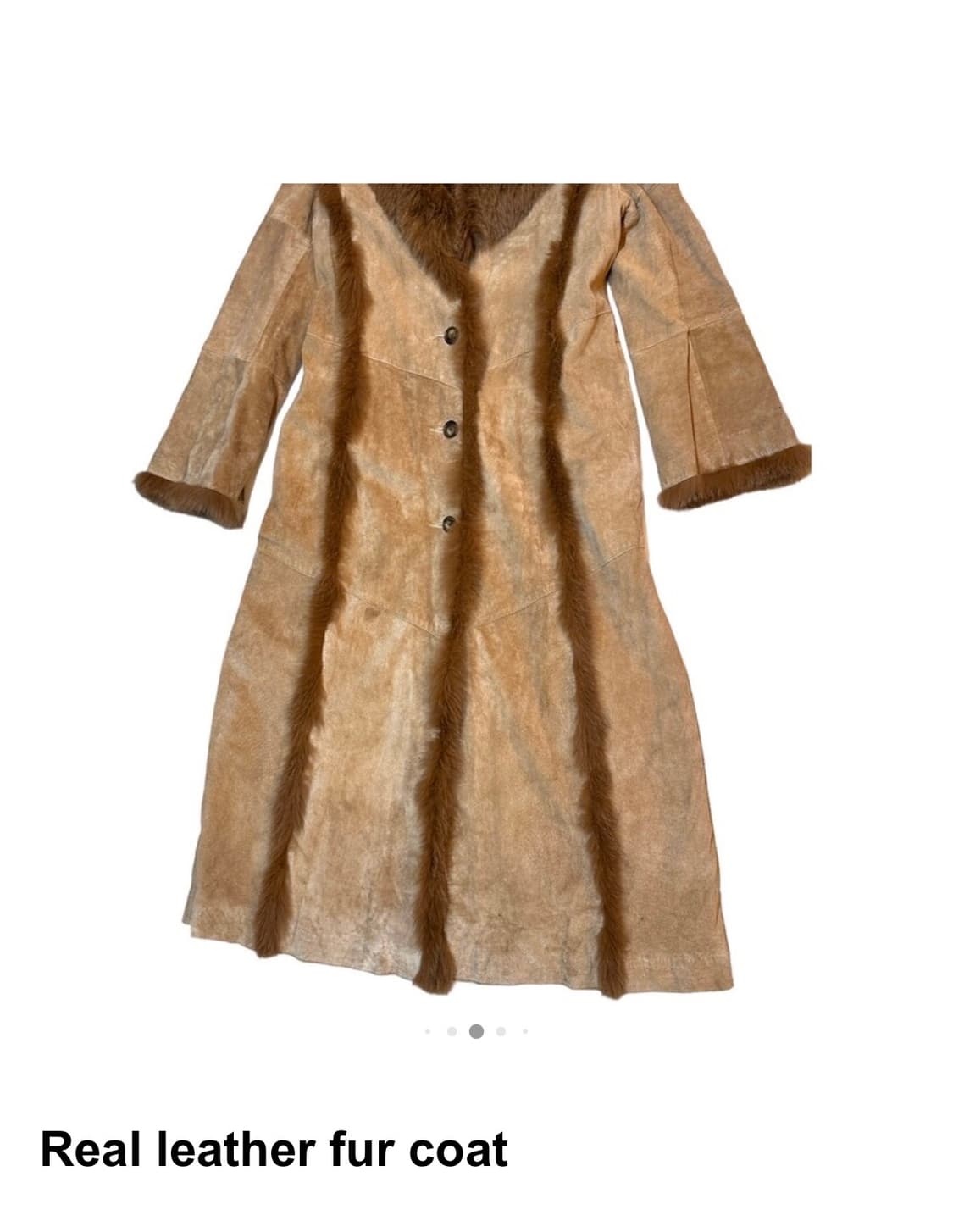 빈티지 야에 리얼레더 퍼 코트 상품이미지8