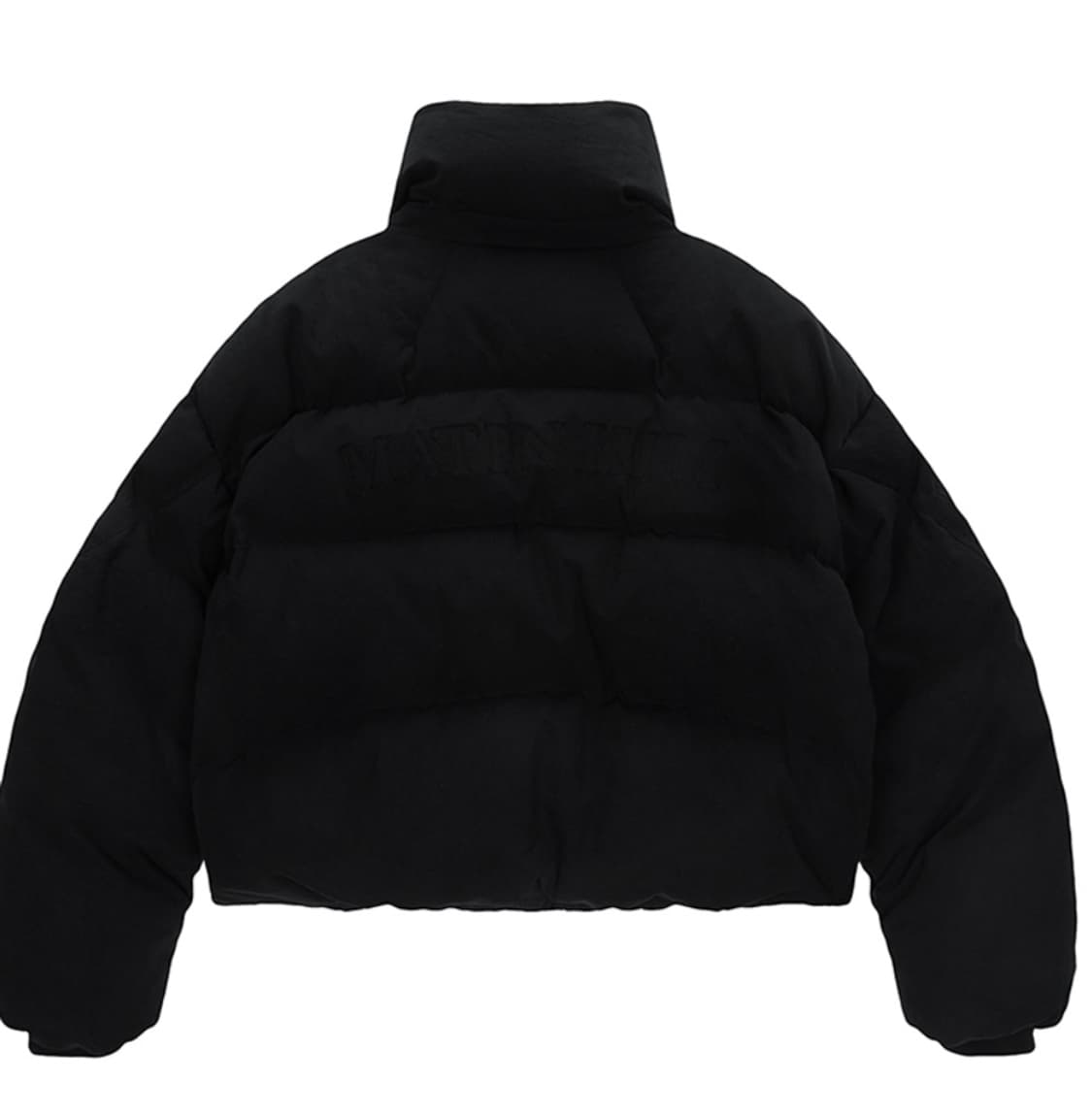 마뗑킴 코튼 푸퍼 덕다운 점퍼 블랙 상품이미지1