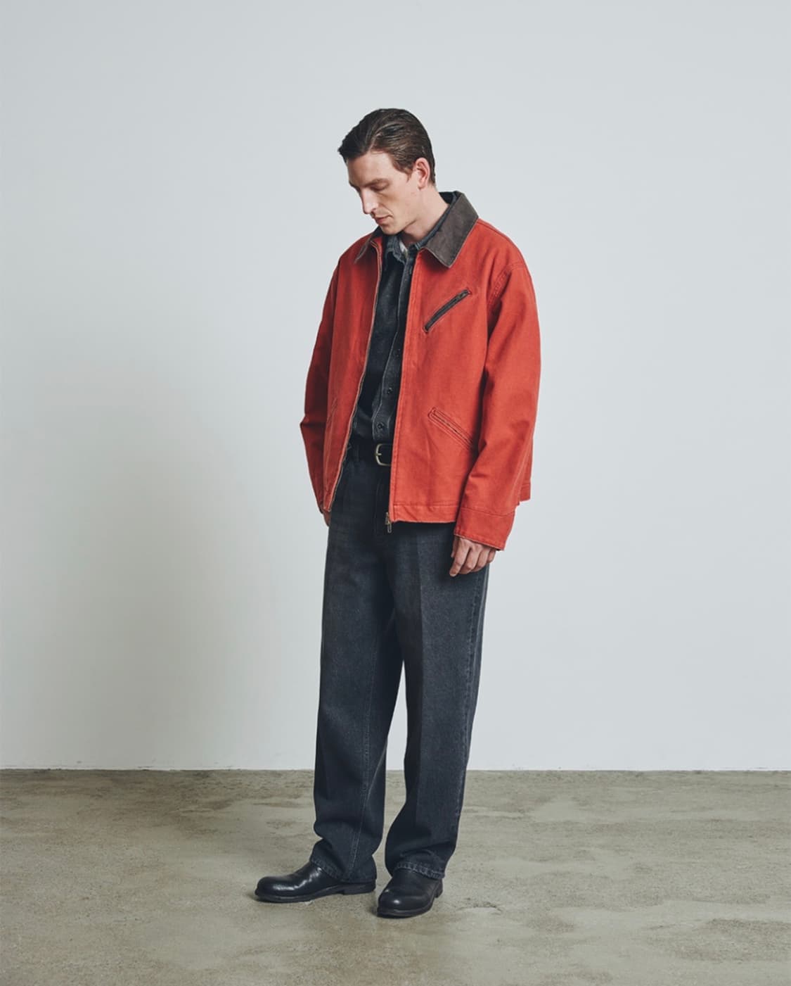 유니폼브릿지 24FW 캔버스 워크 자켓 레드 XL 상품이미지9