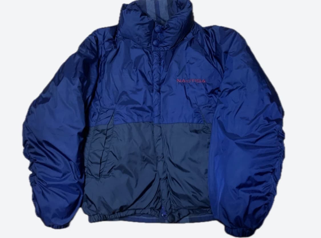 (상태좋음/빵빵함🏂) 노티카 다크네이비 리버시블 오리털 패딩 상품이미지1