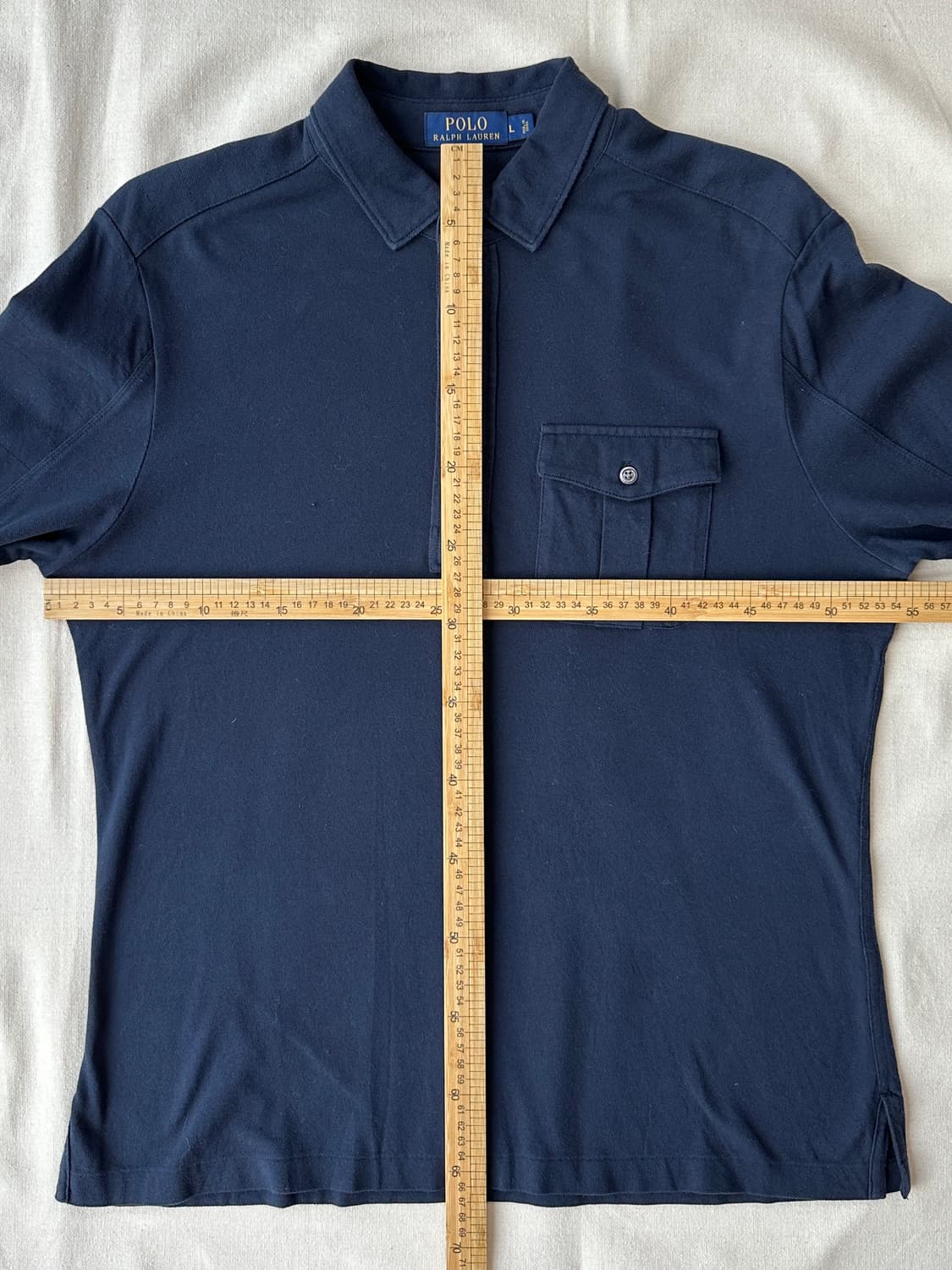폴로 랄프로렌 네이비 피케 긴팔 카라티 L 상품이미지8