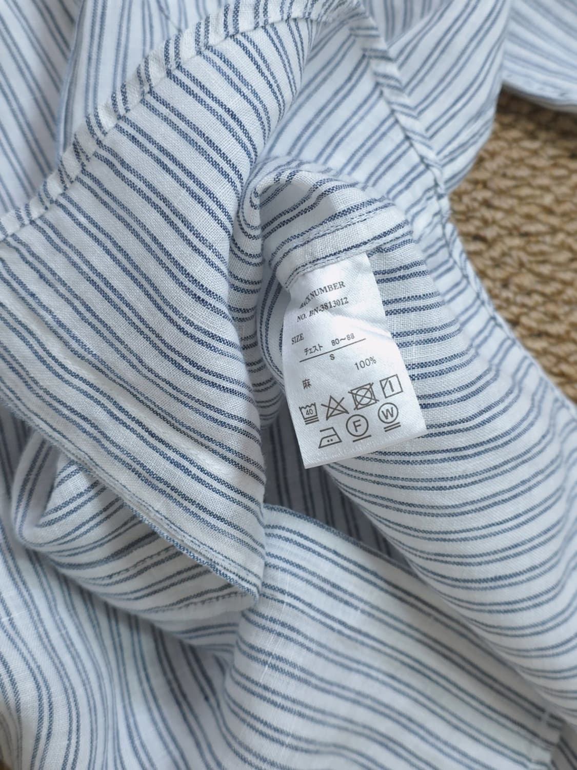 BACK NUMBER 린넨100셔츠 상품이미지3