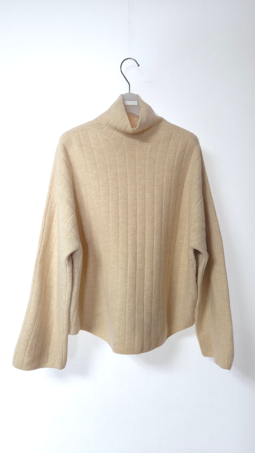 한섬 시스템 2021 모크넥 골지 울 니트 탑 F 사이즈 상품이미지1