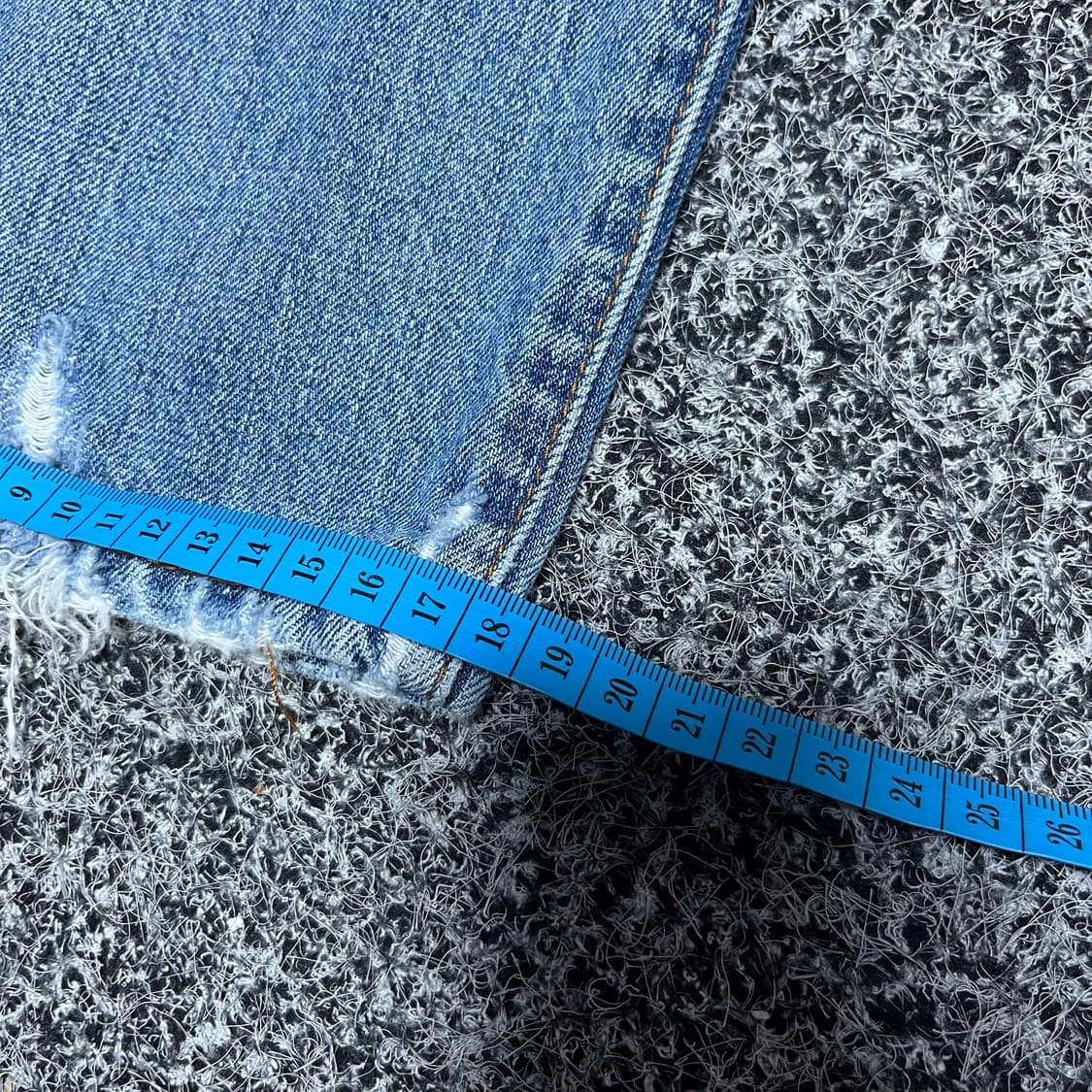 데님앤서플라이 데미지 워싱 패치워크 청바지 상품이미지8