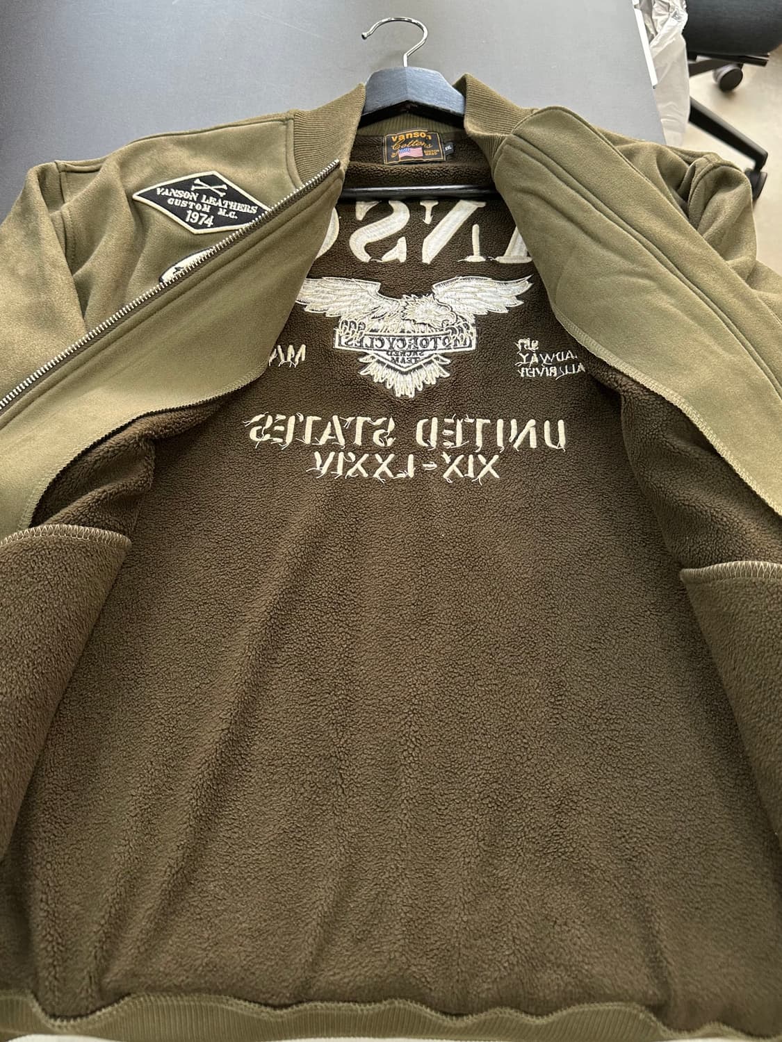 벤슨 US 자수 스웨이드 플라이트 자켓 상품이미지5