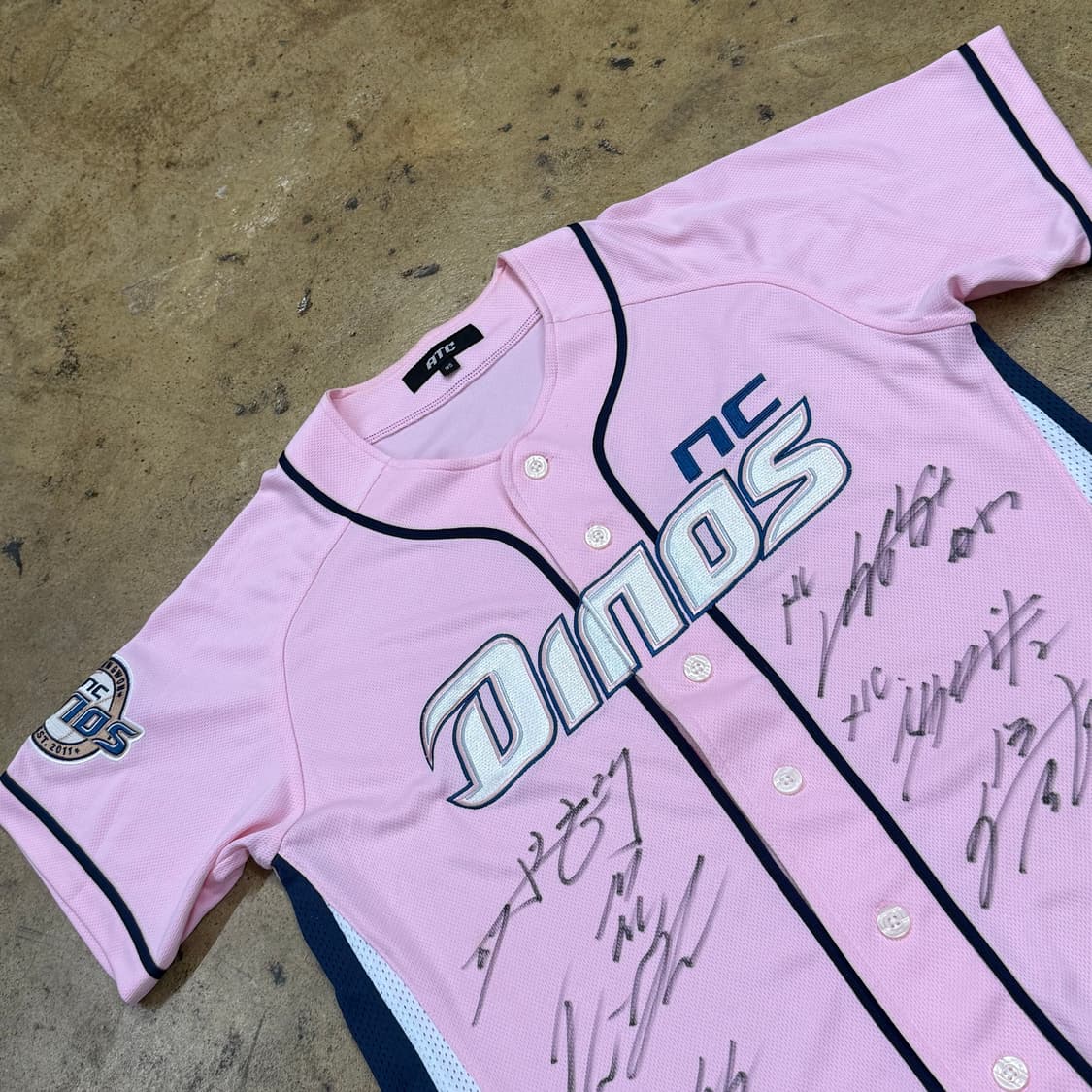 [정품/95] NC다이노스 핑크 싸인 유니폼 노마킹 b10 상품이미지1