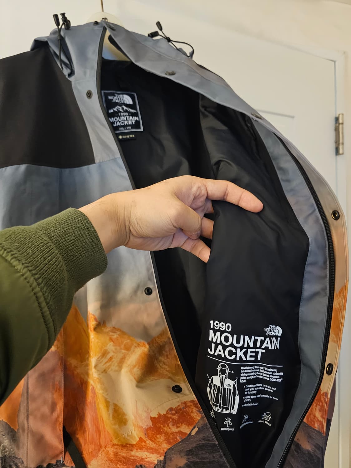 노스페이스 고어텍스 비스타 슈프림맛 블루 스톤, 낮, 2XL 상품이미지5