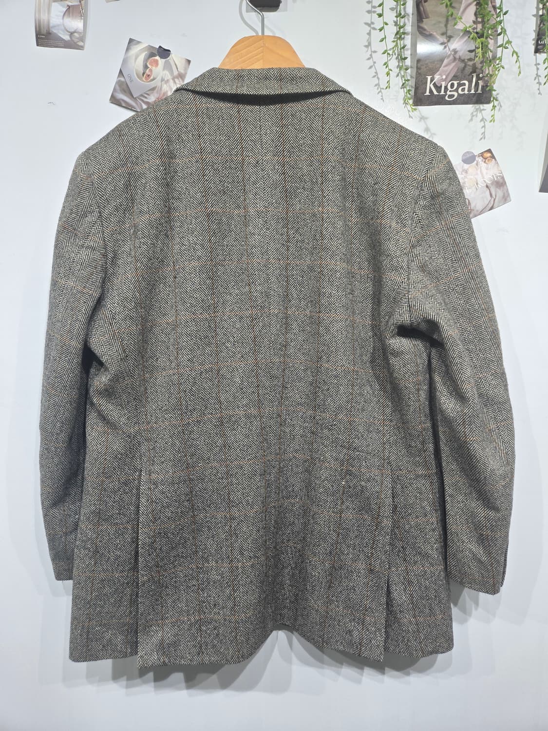 버버리 헤링본 울 자켓 브라운 투버튼 블레이저 상품이미지2