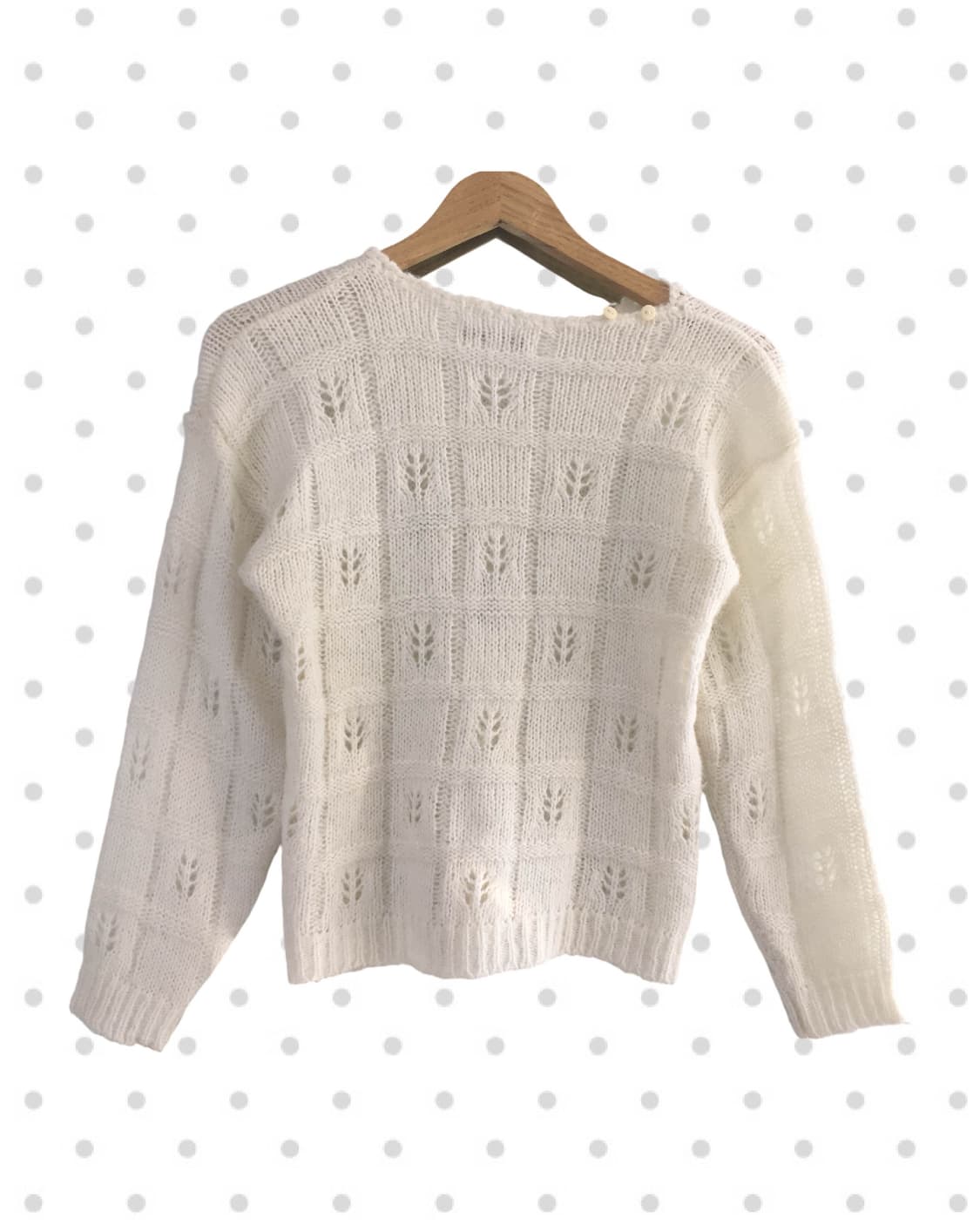 vintage floral patterned sweater ivory 상품이미지6